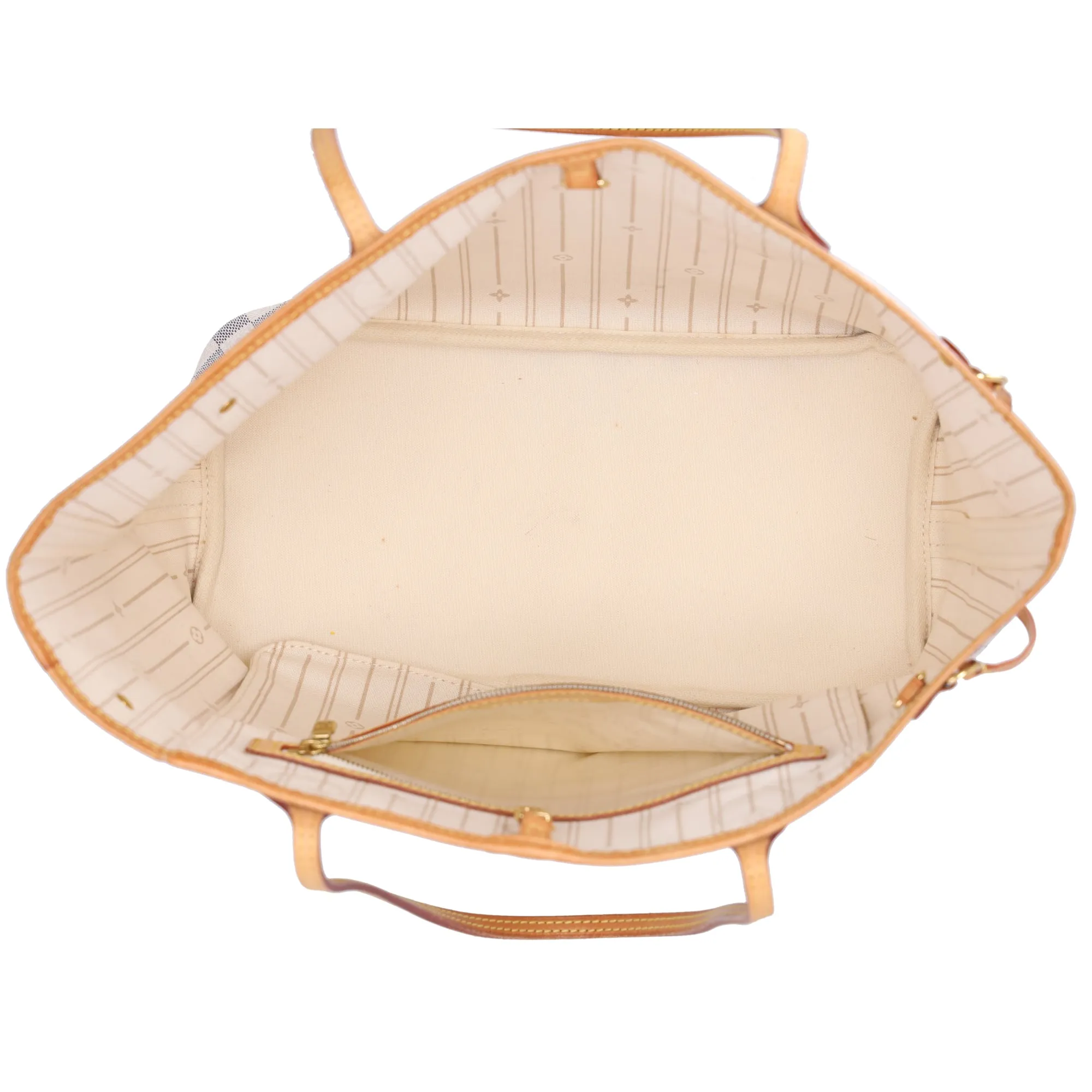 Louis Vuitton Neverfull MM Tote Bag N51107 Damier Azur Beige Multi sold by Gaby's Bags product image thumbnail 5