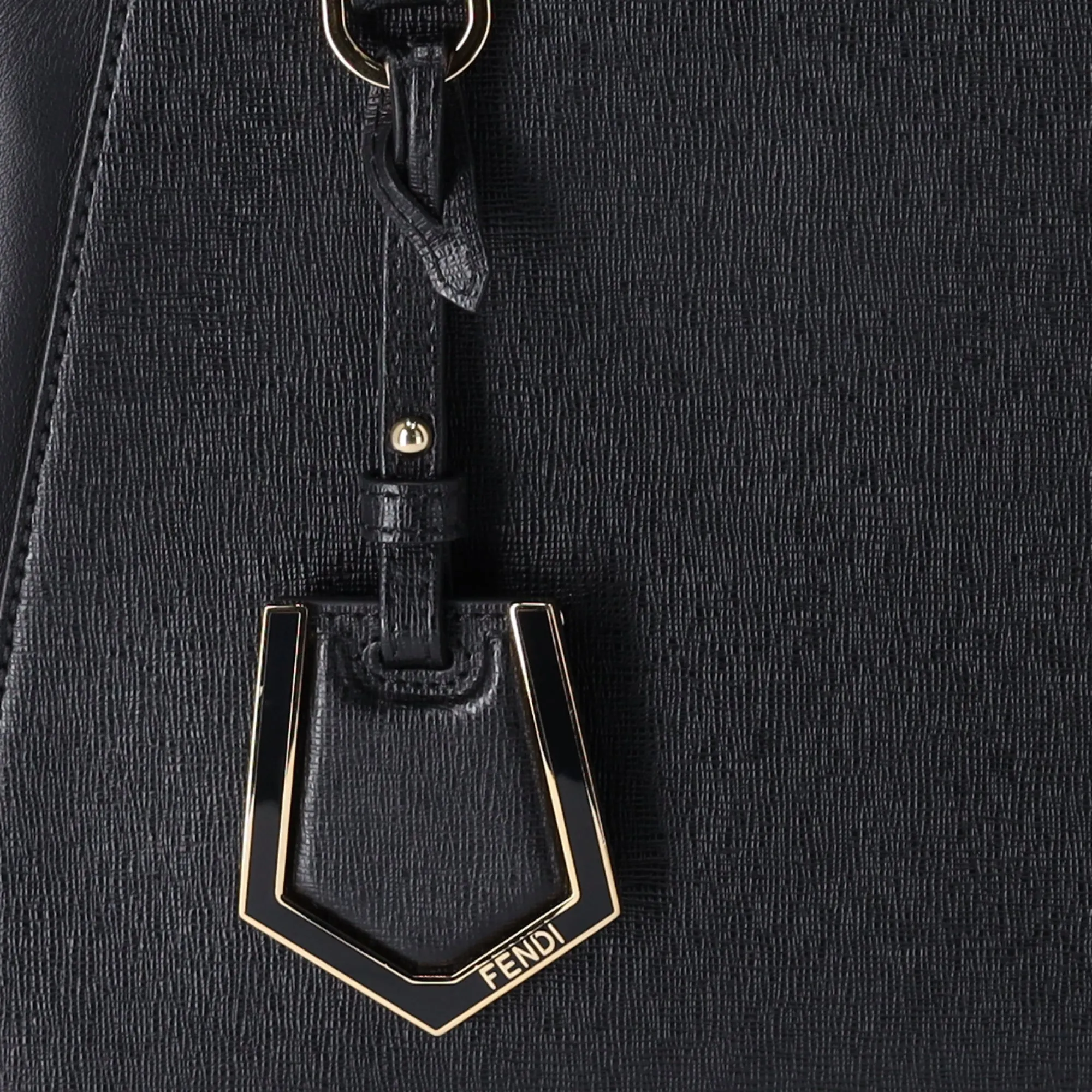 FENDI Petit 2 Jours Small Handbag 8BH253 Black Leather Shoulder Bag sold by Gaby's Bags product image thumbnail 2