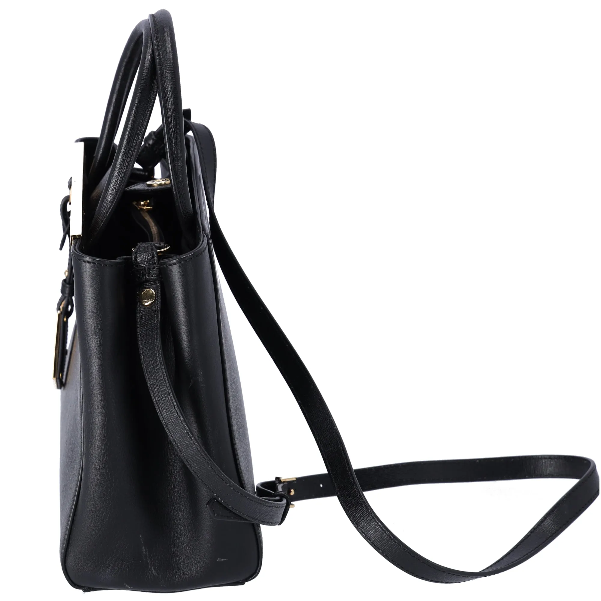 FENDI Petit 2 Jours Small Handbag 8BH253 Black Leather Shoulder Bag sold by Gaby's Bags product image thumbnail 4
