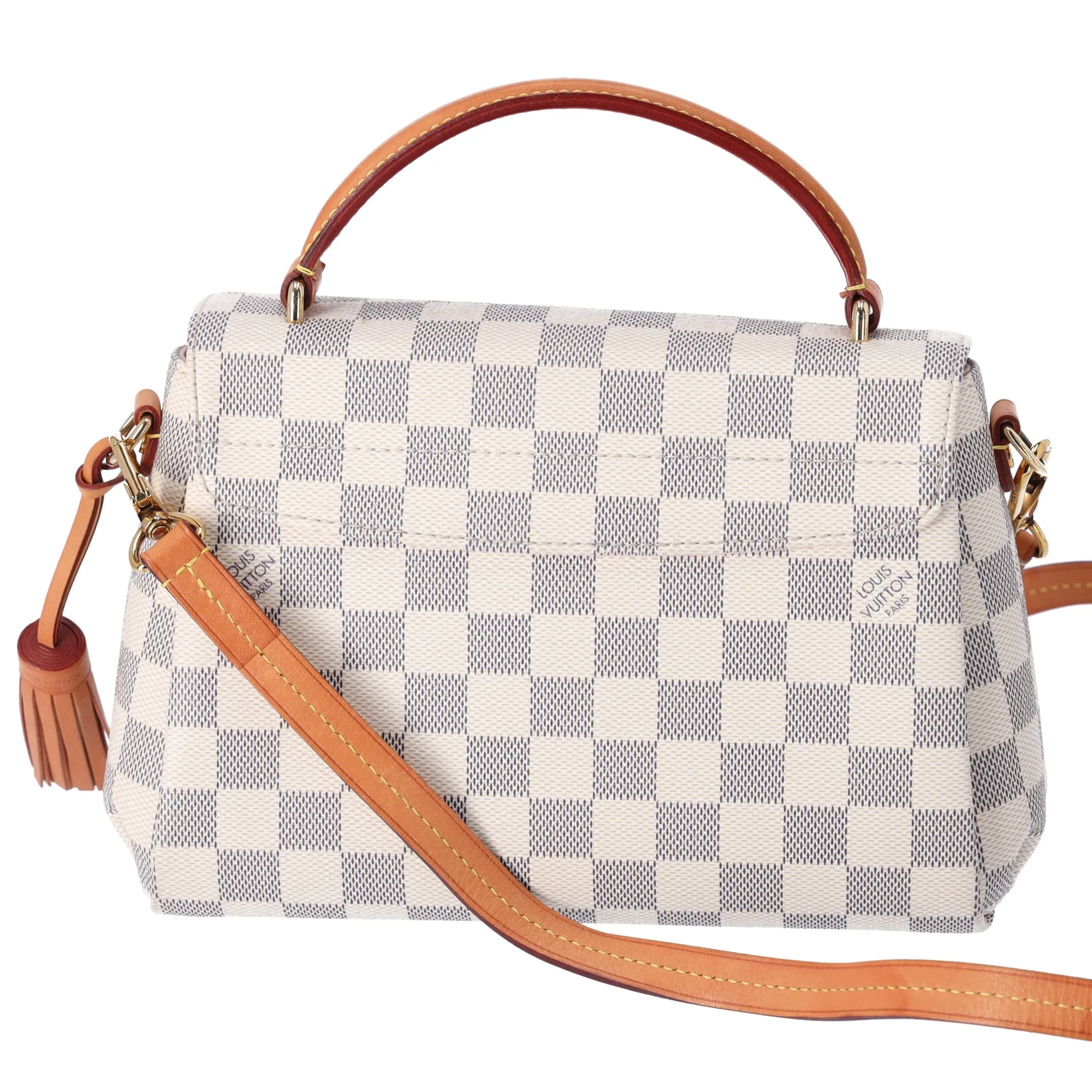 Louis Vuitton Damier Azur Croisette Flap Shoulder Bag with Tassel N41581 sold by Gaby's Bags product image thumbnail 3