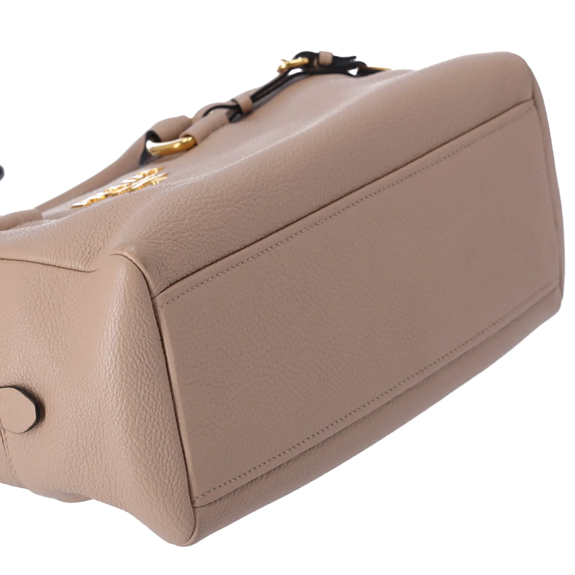 PRADA Vitello Phenix Bauletto Handbag 1BB086 Taupe Pebbled Leather sold by Gaby's Bags product image thumbnail 5