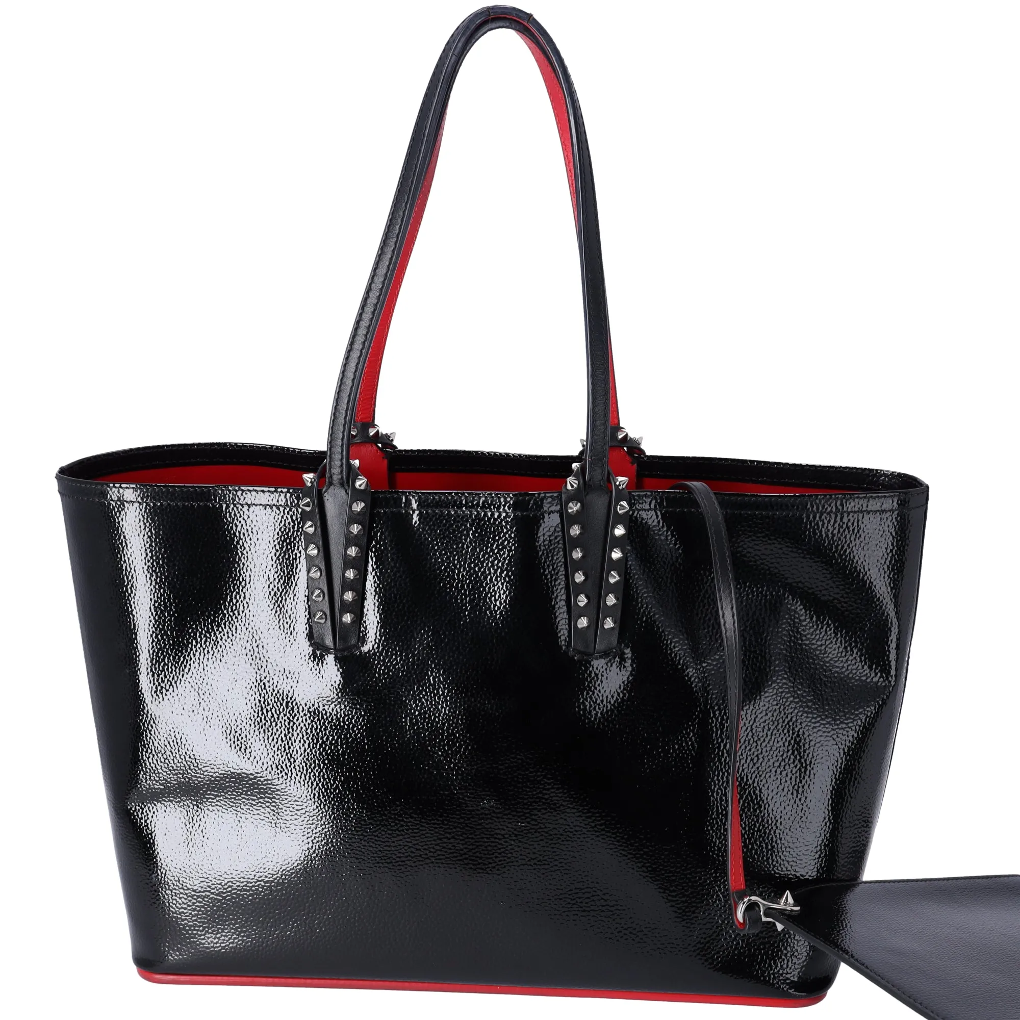 Christian Louboutin Cabata Small Tote Bag 1185006 Black Patent Leather sold by Gaby's Bags product image thumbnail 3