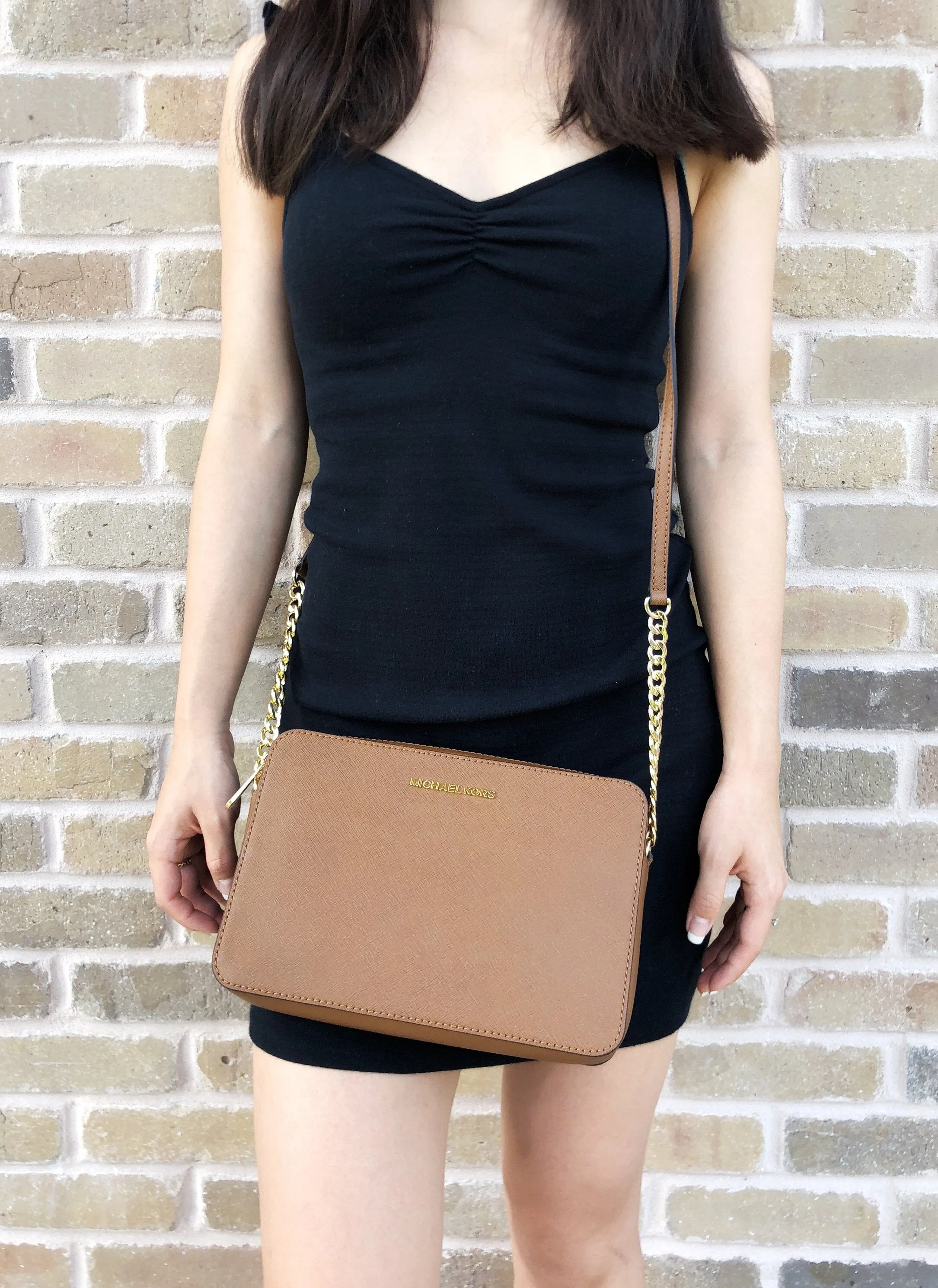 Michael Kors Jet Set East West Large Crossbody Luggage Brown sold by Gaby's Bags product image thumbnail 2