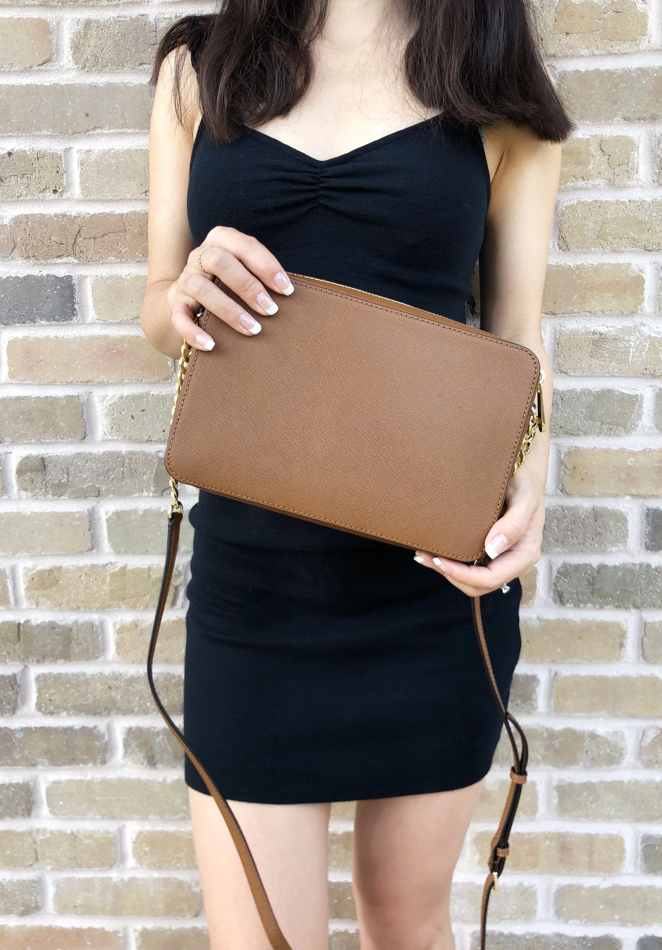 Michael Kors Jet Set East West Large Crossbody Luggage Brown sold by Gaby's Bags product image thumbnail 4