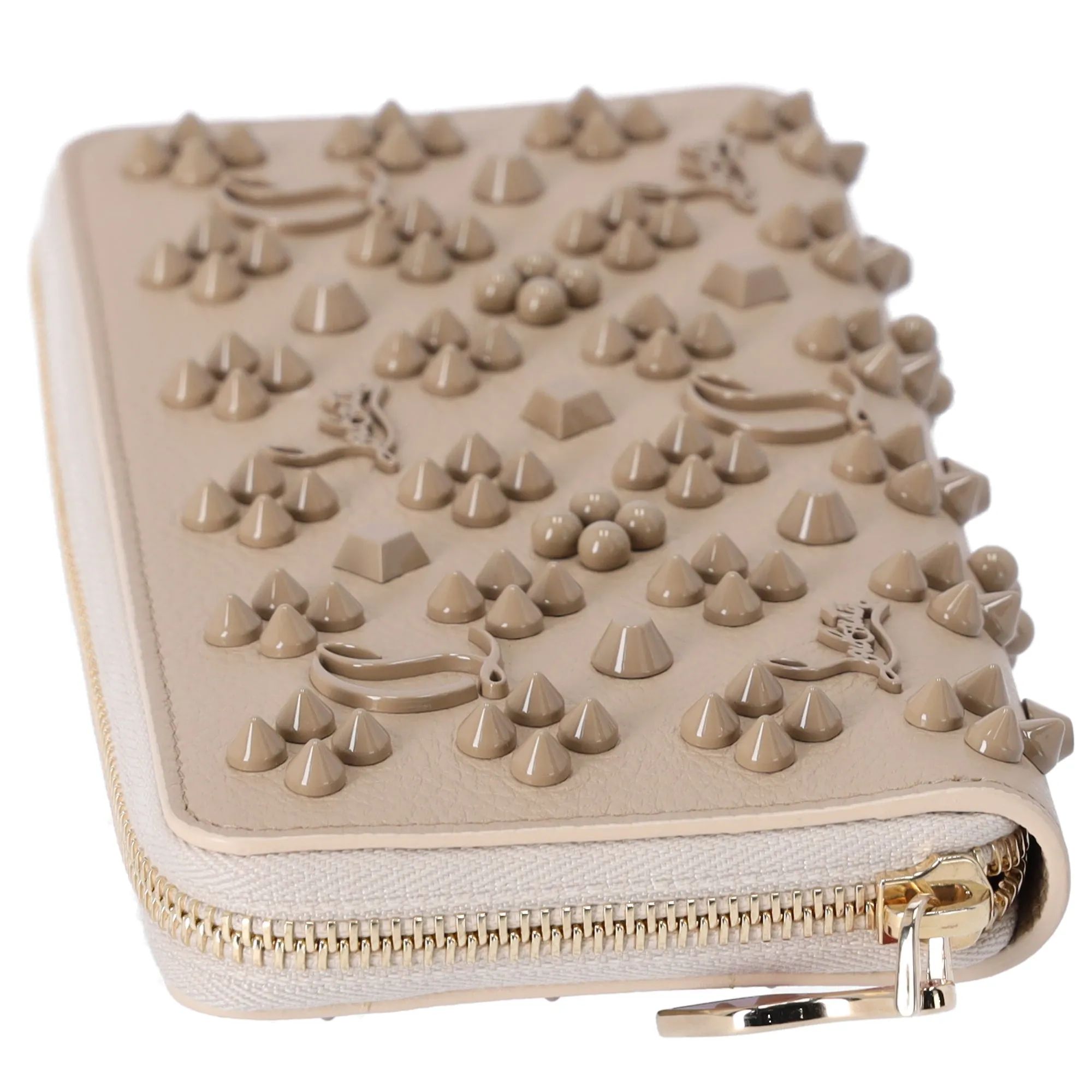 Christian Louboutin Panettone Studded Zip Around Wallet Beige 3175224 Leather sold by Gaby's Bags product image thumbnail 3