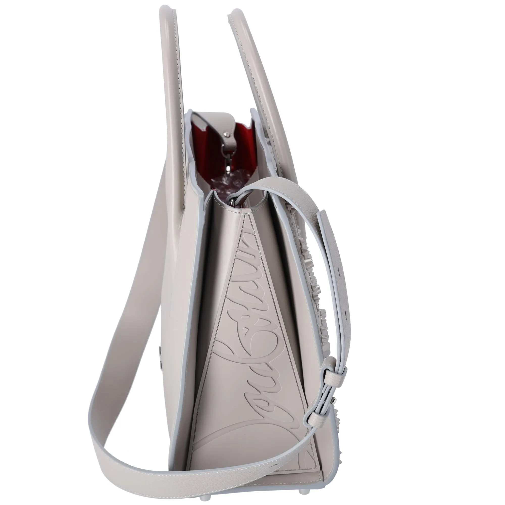 Christian Louboutin Paloma Tote Handbag 3195275 Light Gray Leather sold by Gaby's Bags product image thumbnail 2