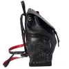 Christian Louboutin Explorafunk Studded Backpack 3175044 Black Red sold by Gaby's Bags