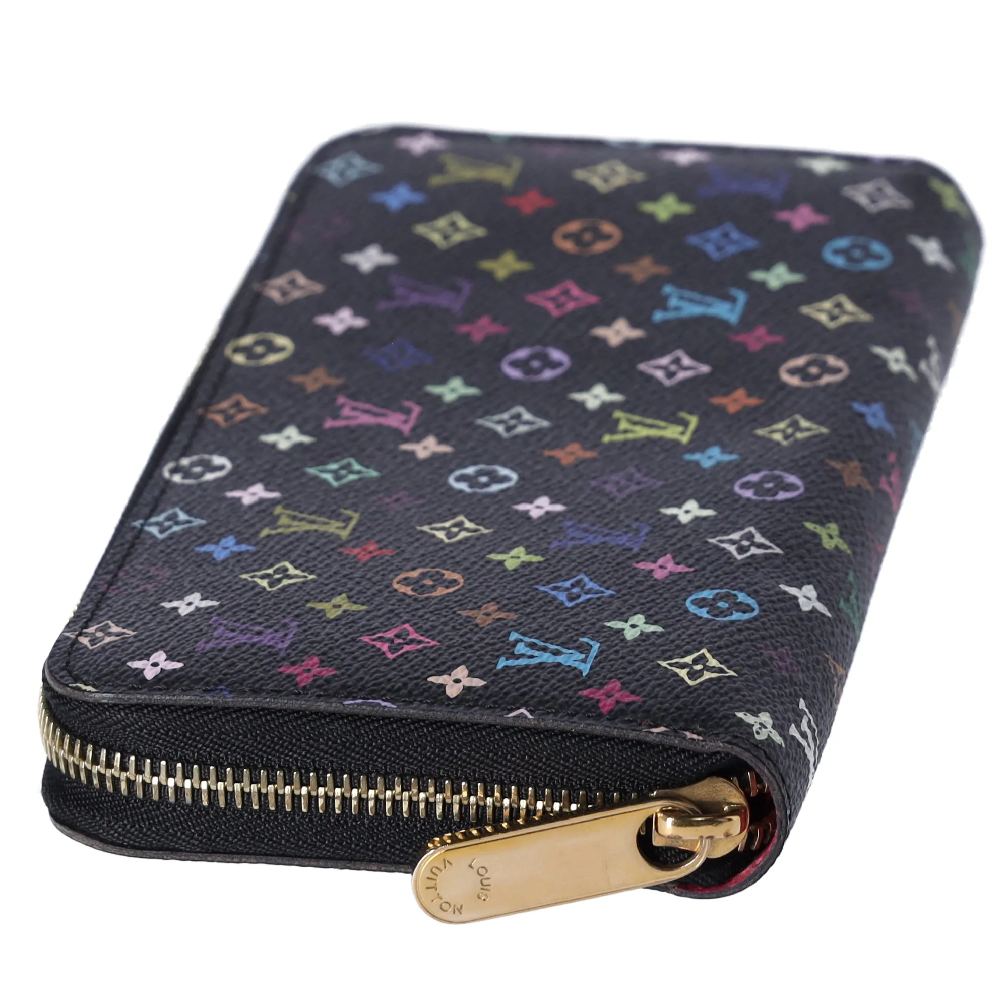 Louis Vuitton Murakami Zippy Wallet Monogram Black Multicolor Pink sold by Gaby's Bags product image thumbnail 3