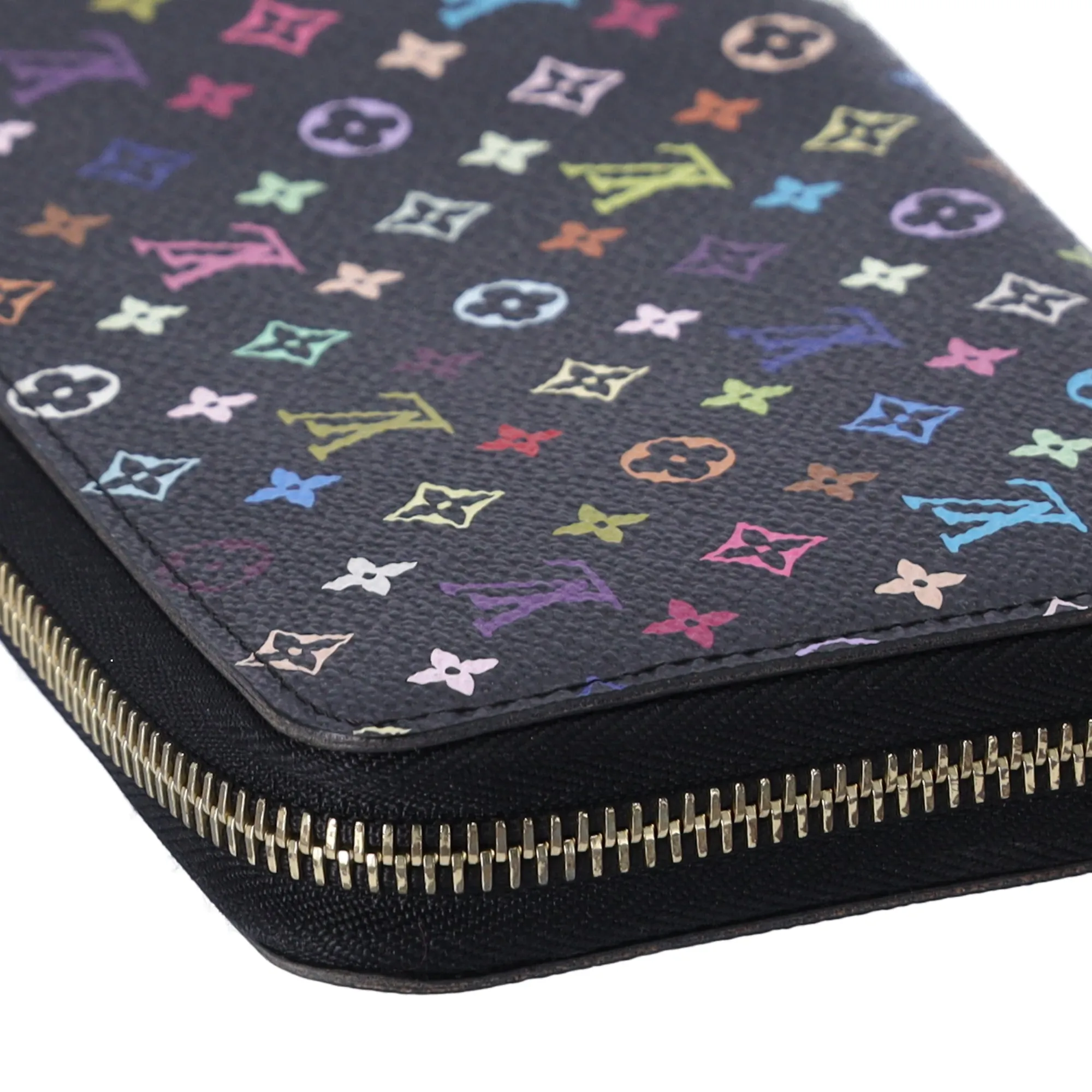 Louis Vuitton Murakami Zippy Wallet Monogram Black Multicolor Pink sold by Gaby's Bags product image thumbnail 4