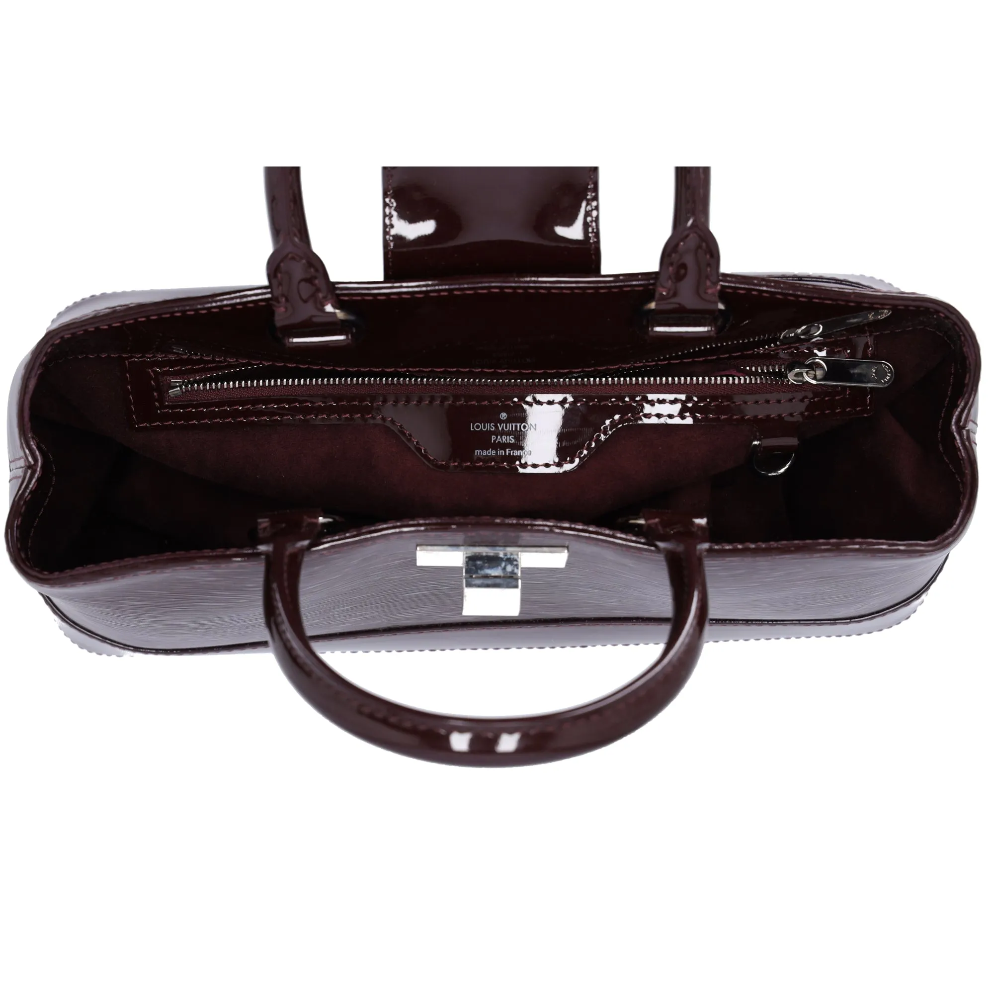 Louis Vuitton Mirabeau PM Epi Electric Handbag M40454 Prunnu Burgundy sold by Gaby's Bags product image thumbnail 5