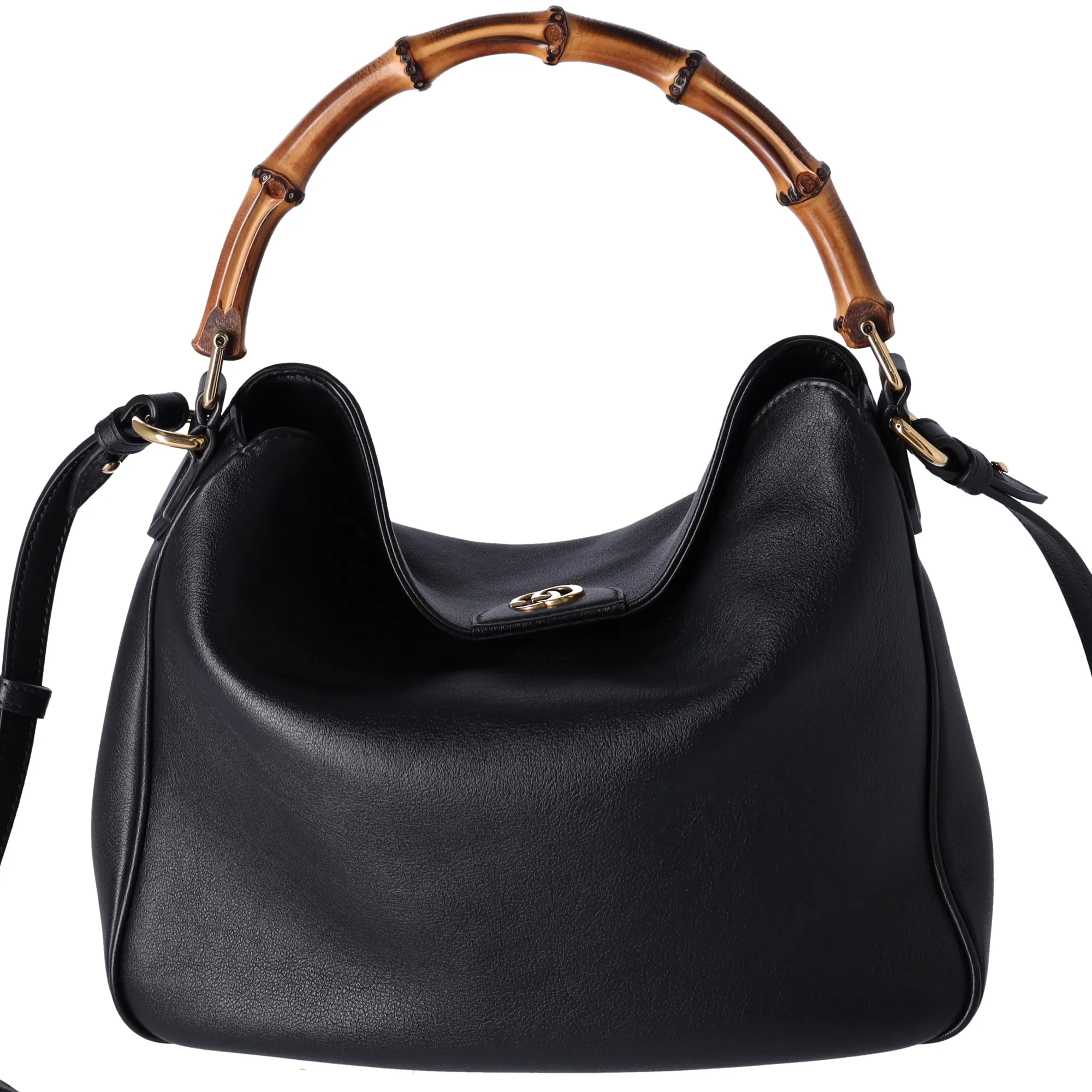 GUCCI Bamboo Diana Medium Handbag 746124 Black Leather sold by Gaby's Bags product image thumbnail 4