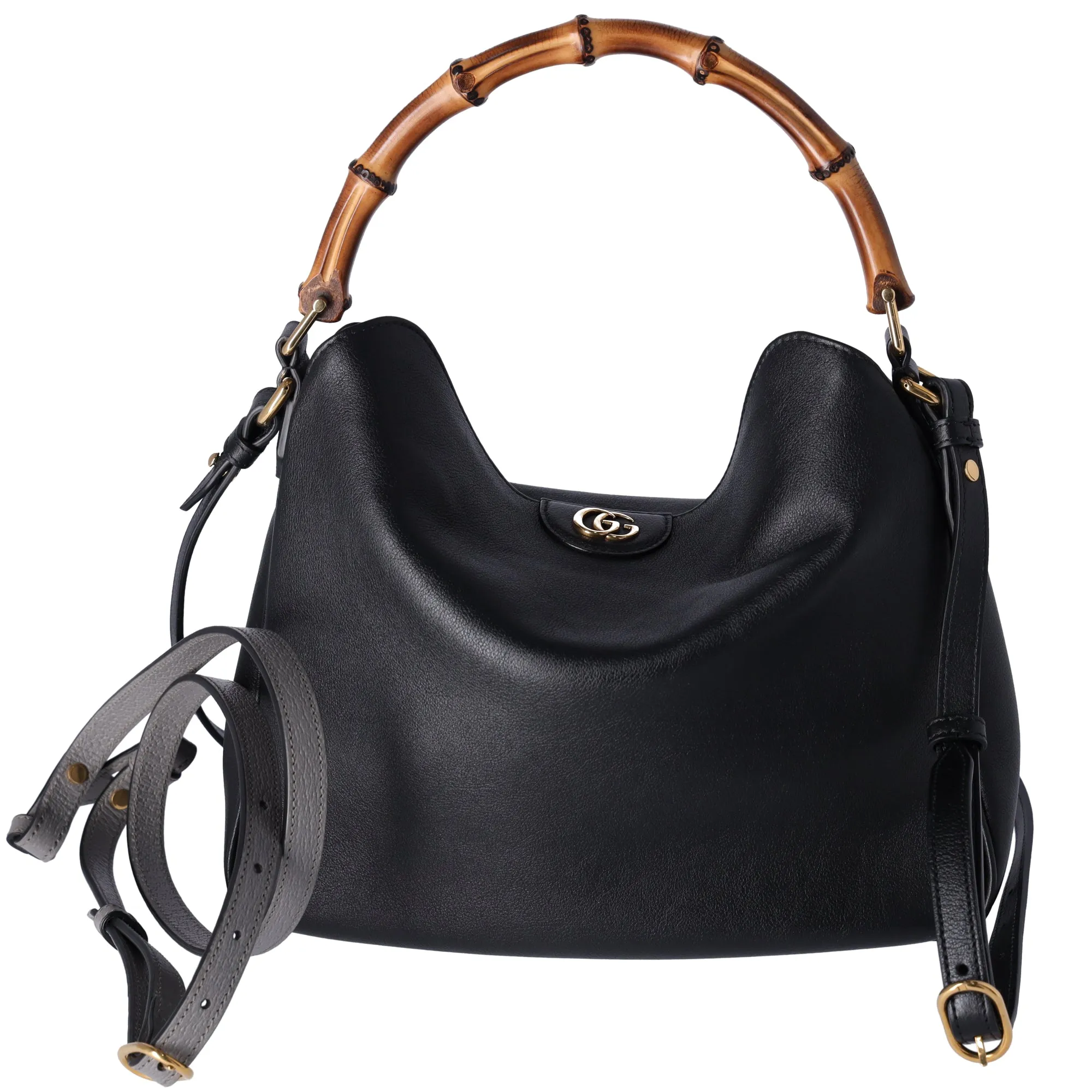 GUCCI Bamboo Diana Medium Handbag 746124 Black Leather sold by Gaby's Bags product image thumbnail 2