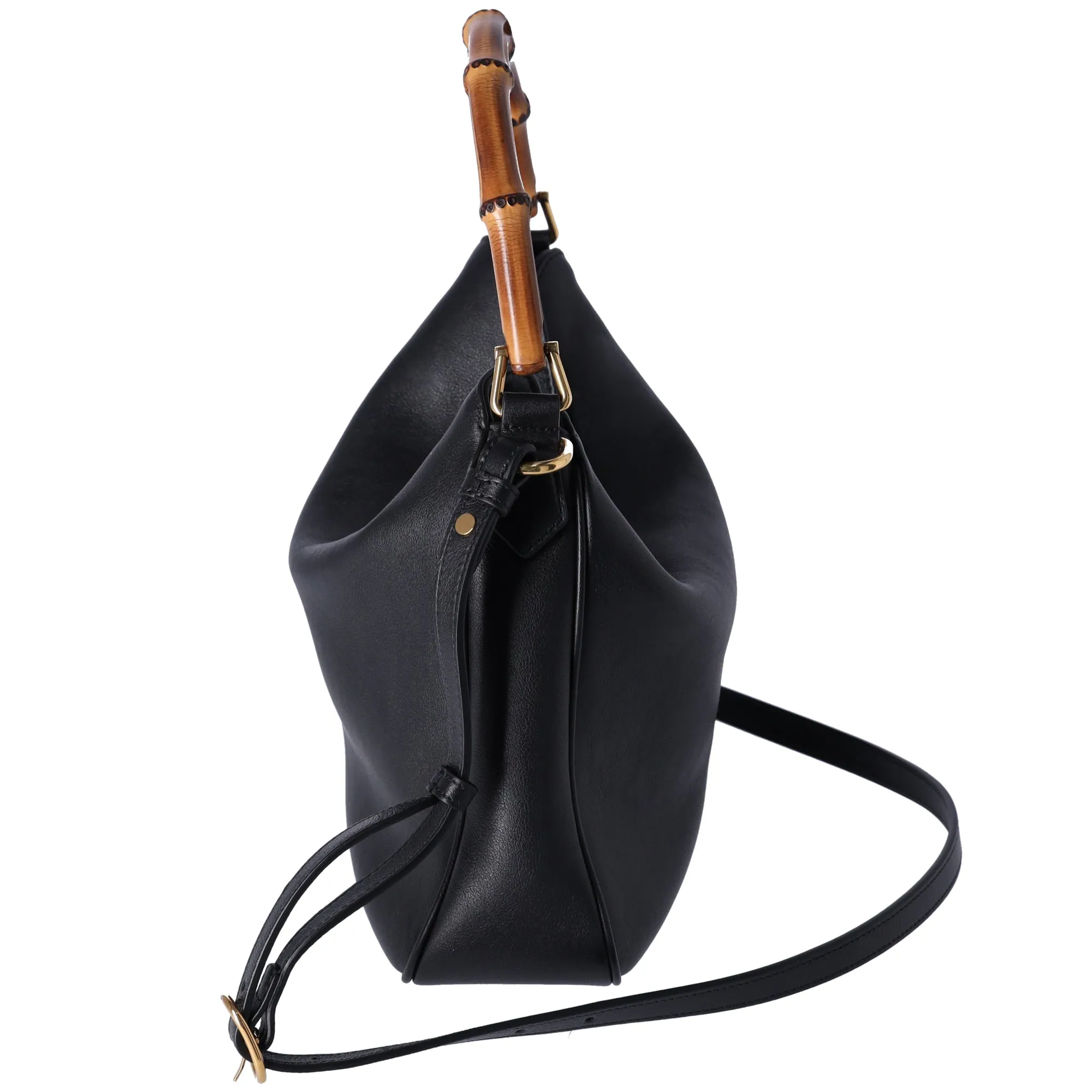 GUCCI Bamboo Diana Medium Handbag 746124 Black Leather sold by Gaby's Bags product image thumbnail 3