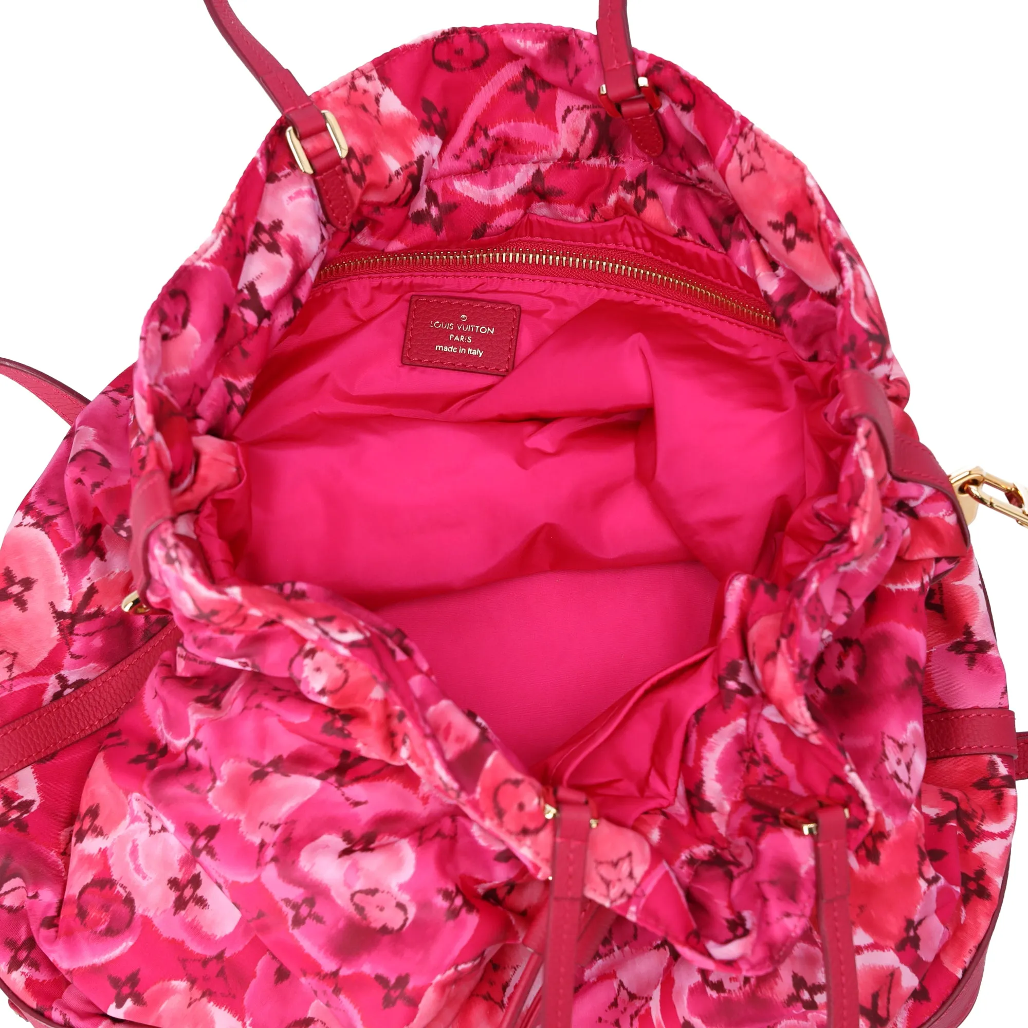 Louis Vuitton Noefull MM Tote Nylon Monogram Ikat Rose Indian Pink sold by Gaby's Bags product image thumbnail 5