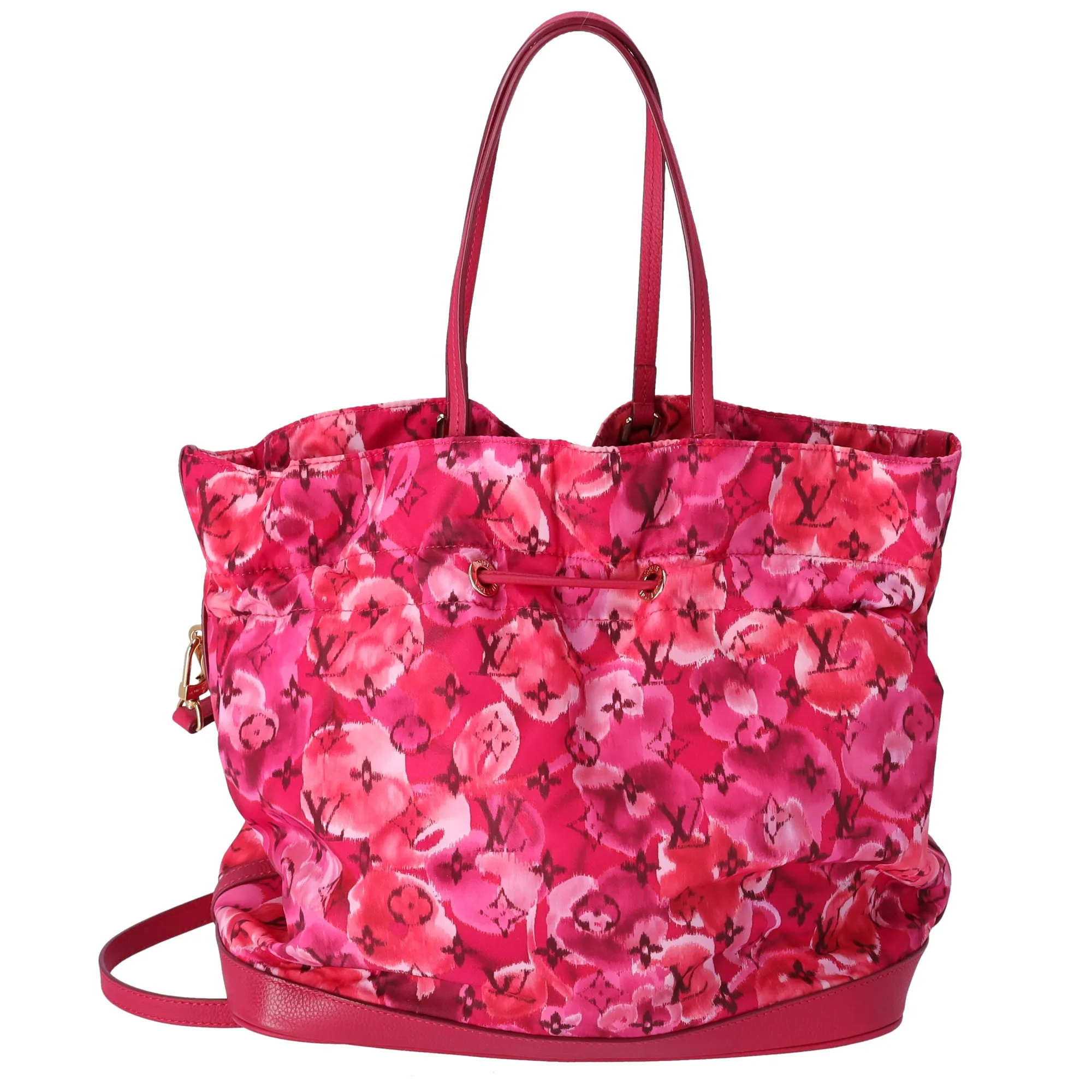 Louis Vuitton Noefull MM Tote Nylon Monogram Ikat Rose Indian Pink sold by Gaby's Bags product image thumbnail 3