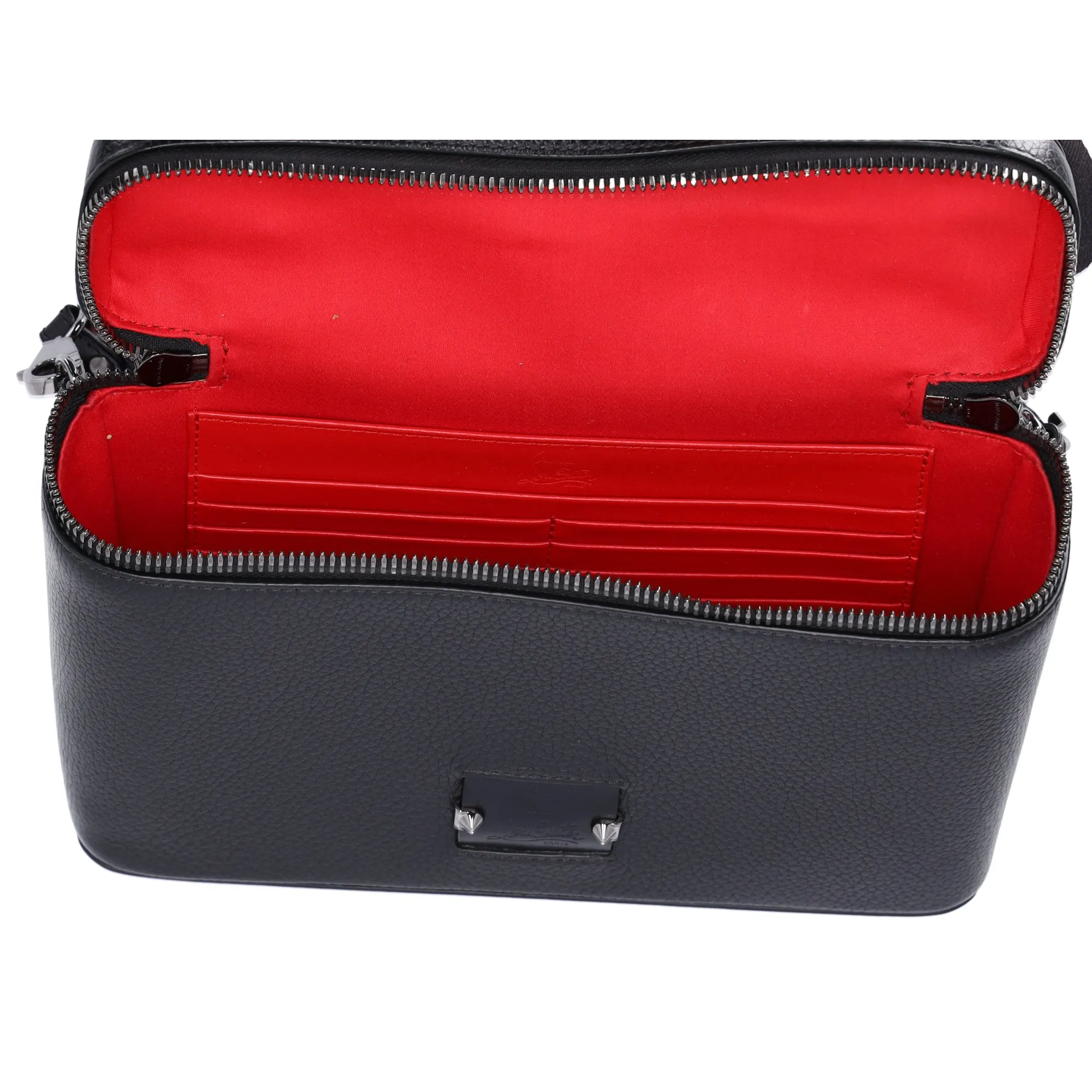 Christian Louboutin Kipi Pouch Shoulder Bag Handbag 3185198 Black Red Leather sold by Gaby's Bags product image thumbnail 5