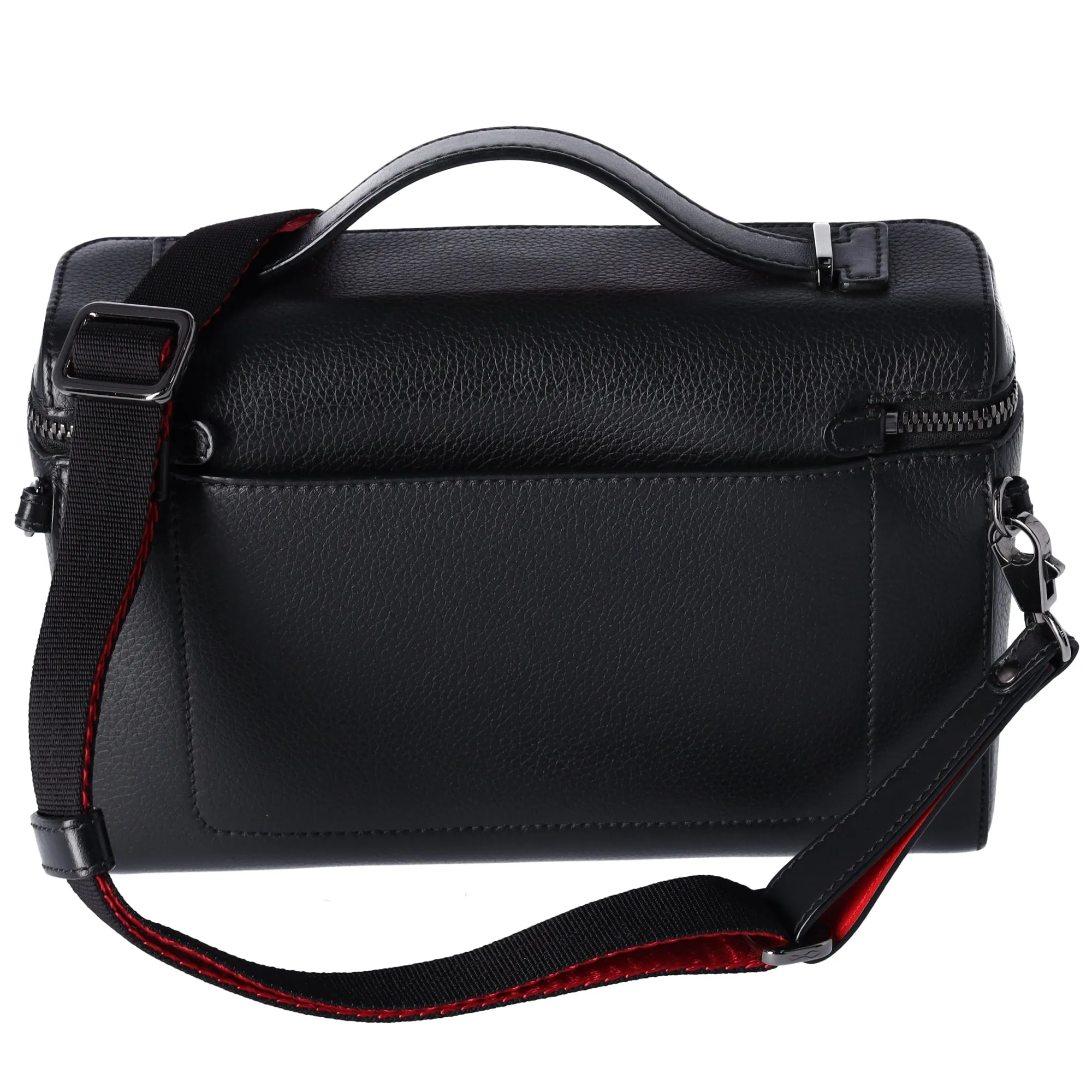 Christian Louboutin Kipi Pouch Shoulder Bag Handbag 3185198 Black Red Leather sold by Gaby's Bags product image thumbnail 3
