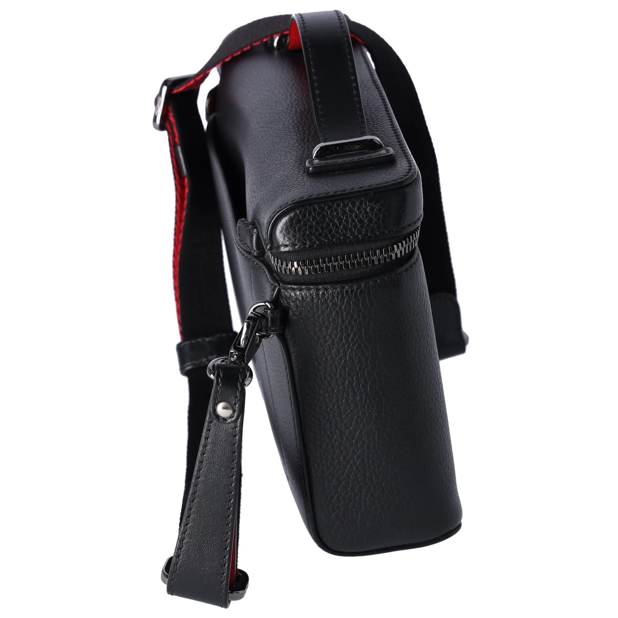 Christian Louboutin Kipi Pouch Shoulder Bag Handbag 3185198 Black Red Leather sold by Gaby's Bags product image thumbnail 4