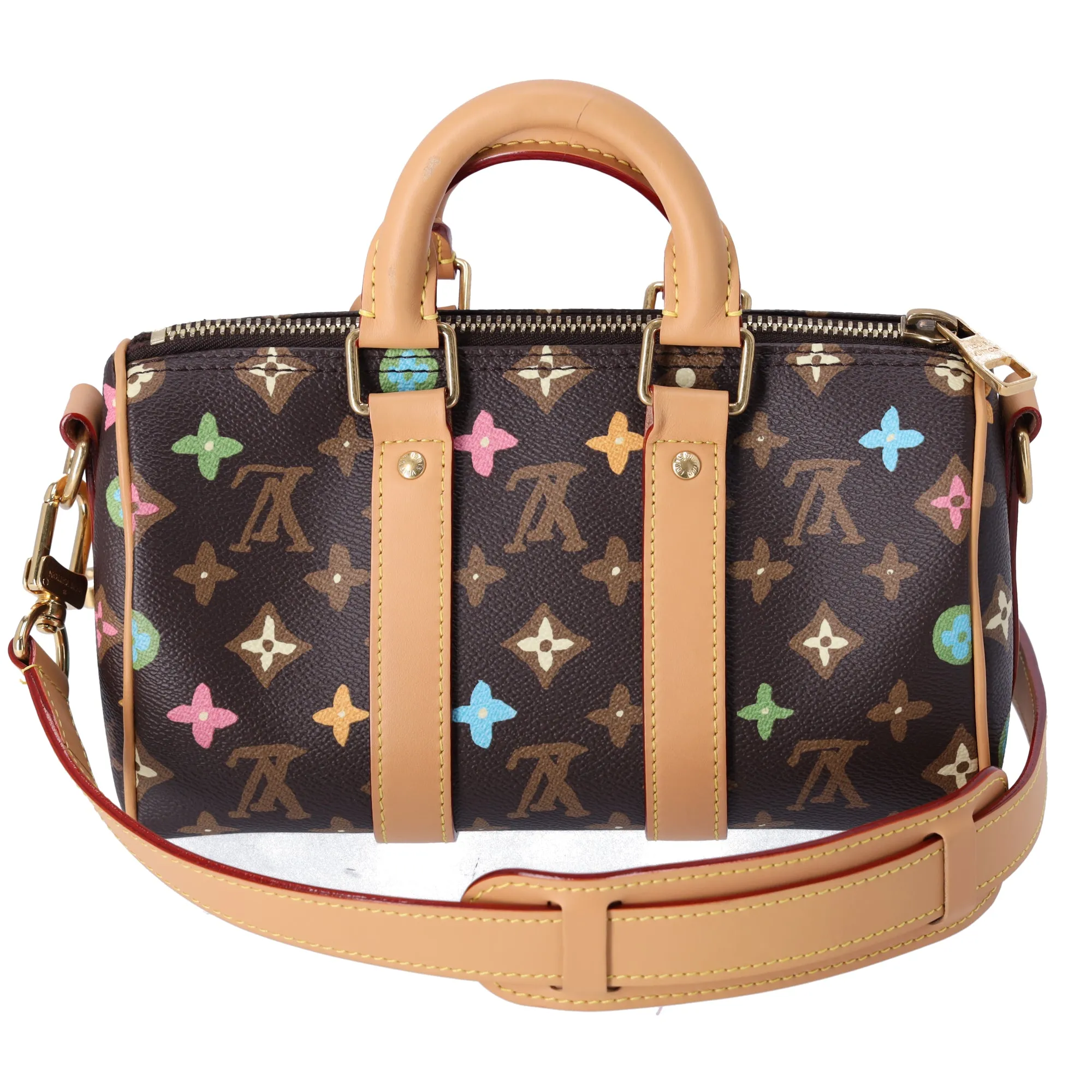 Louis Vuitton Keepall Bandouliere 25 Monogram Craggy Handbag M24849 Chocolate sold by Gaby's Bags product image thumbnail 5