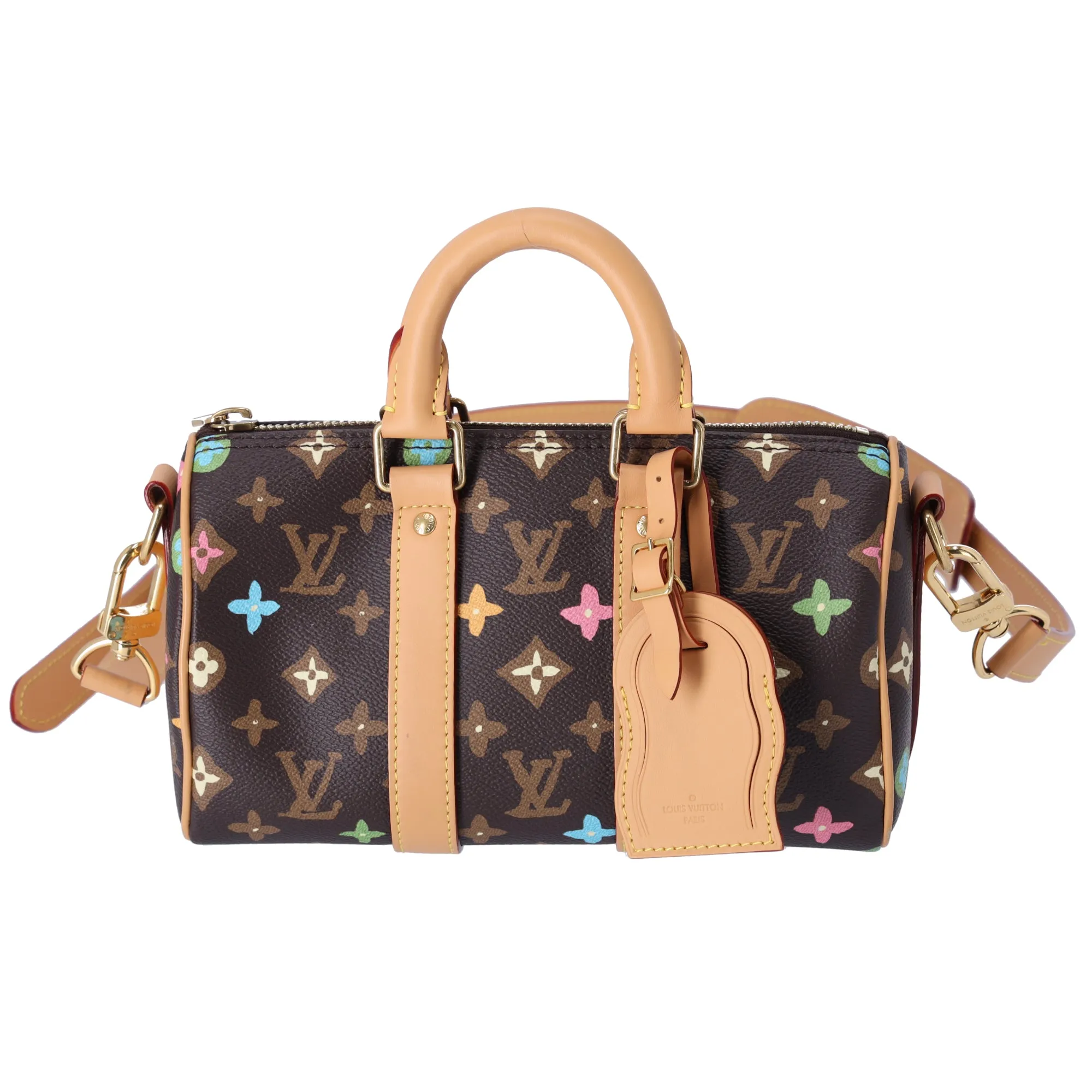 Louis Vuitton Keepall Bandouliere 25 Monogram Craggy Handbag M24849 Chocolate sold by Gaby's Bags