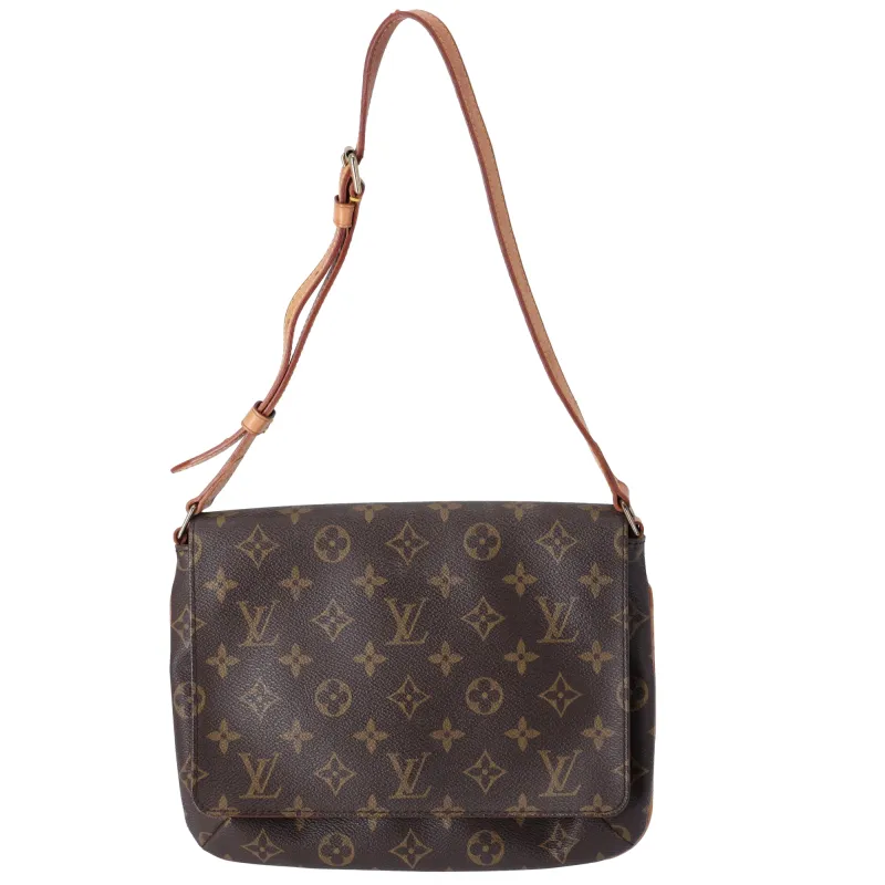Louis Vuitton Musette Tango Short Strap Monogram Shoulder Bag M51257 Brown sold by Gaby's Bags