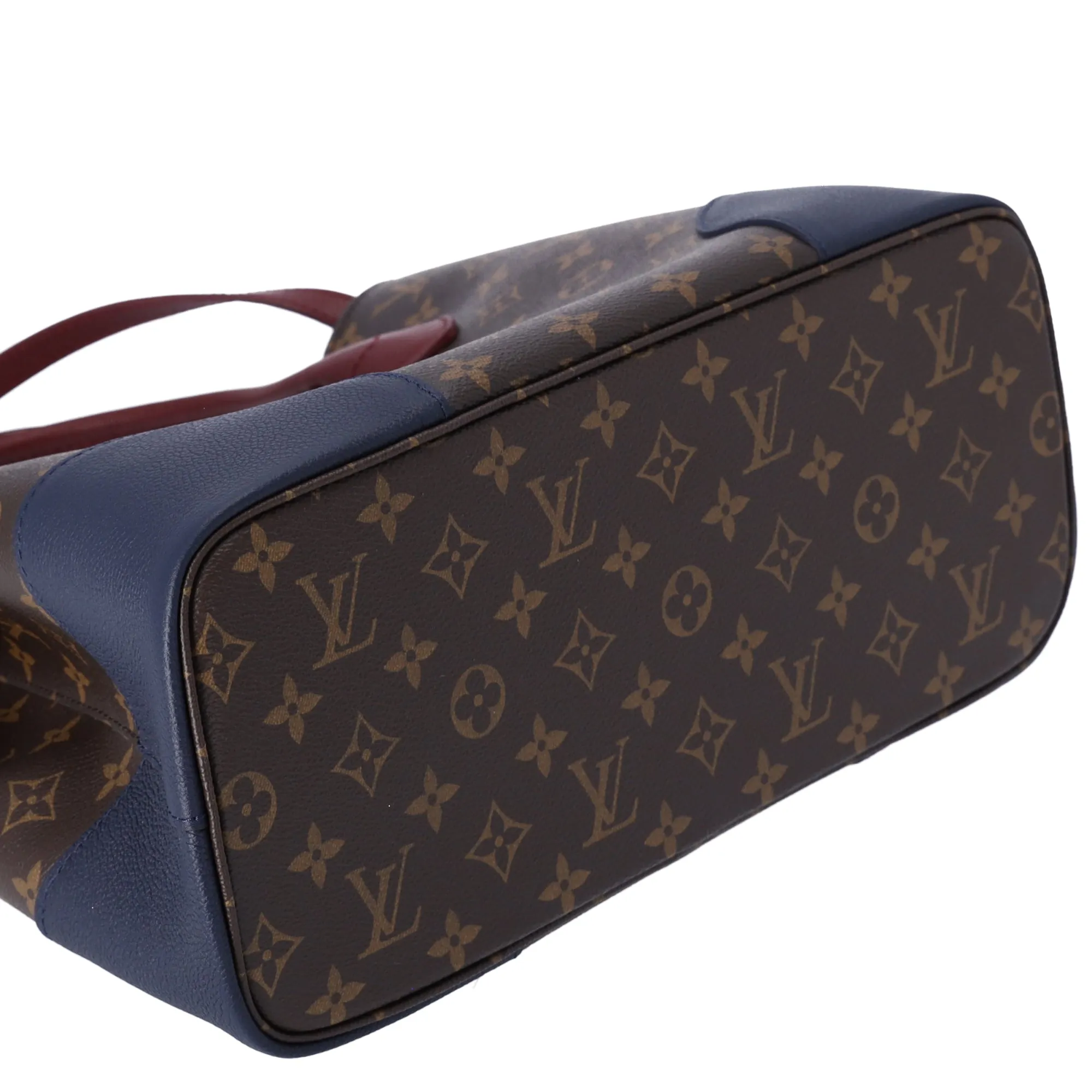 Louis Vuitton Flandrin Monogram Tote Bag M43169 Brown Navy Mauve sold by Gaby's Bags product image thumbnail 5