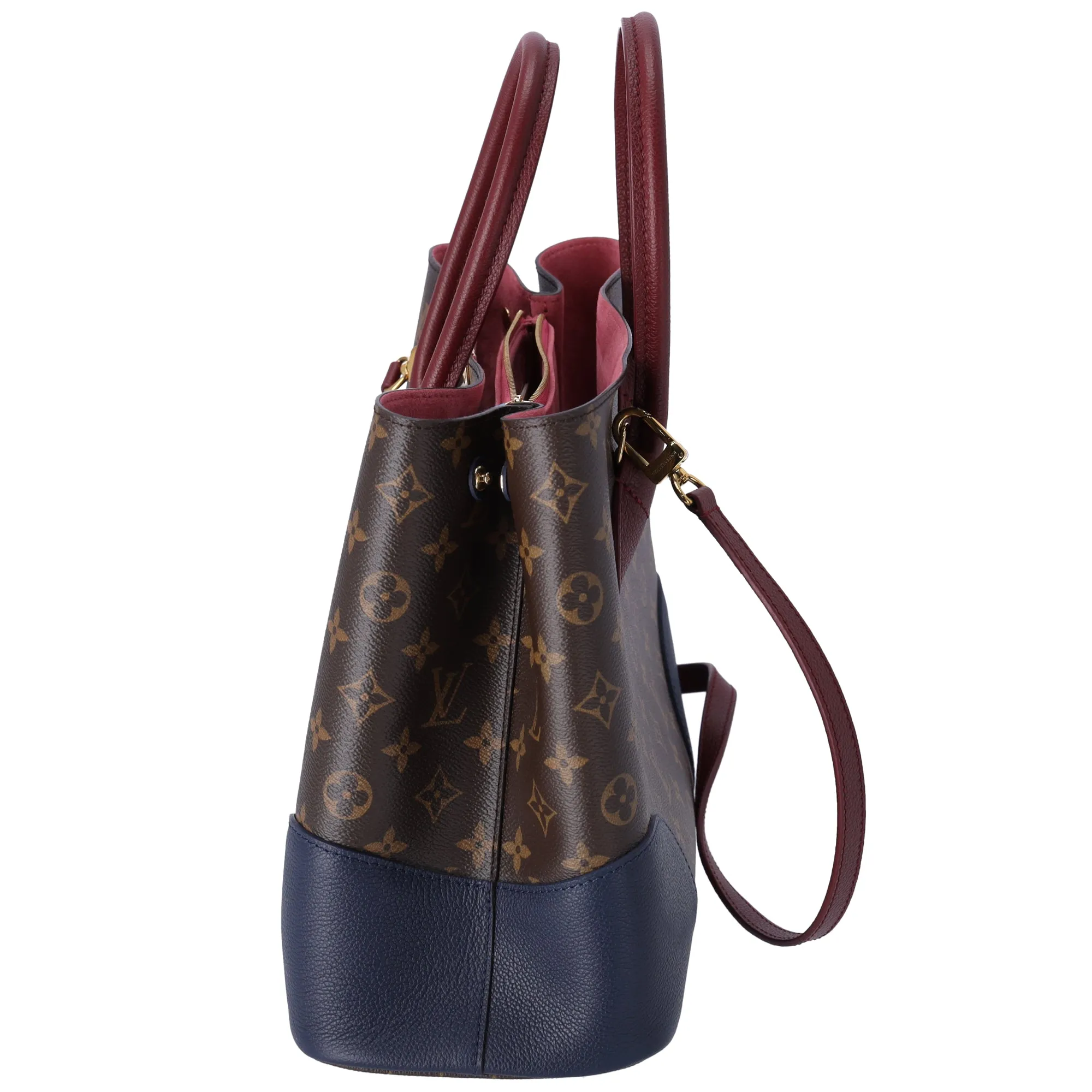 Louis Vuitton Flandrin Monogram Tote Bag M43169 Brown Navy Mauve sold by Gaby's Bags product image thumbnail 3