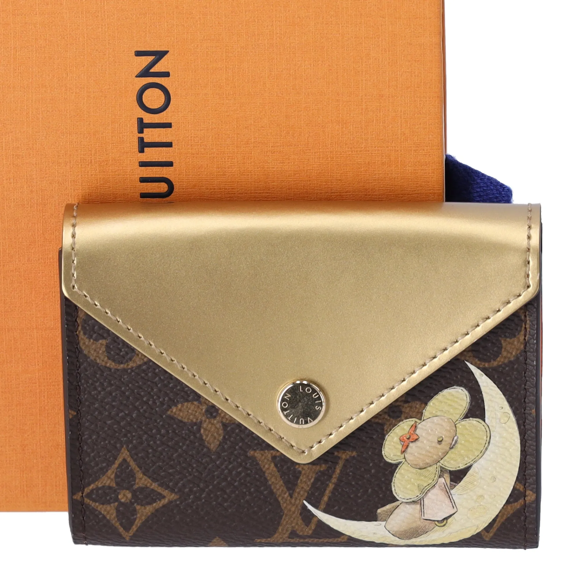 Louis Vuitton Monogram Vivienne Playing Cards Pouch Gold Brown Wallet sold by Gaby's Bags