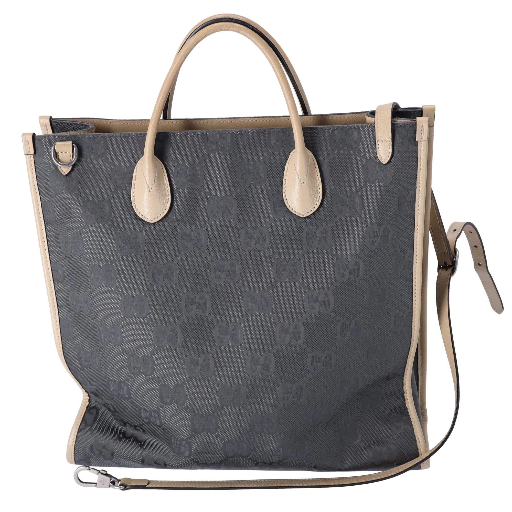 GUCCI Off The Grid Tote Bag 630355 Dark Gray Beige PVC Leather sold by Gaby's Bags product image thumbnail 3