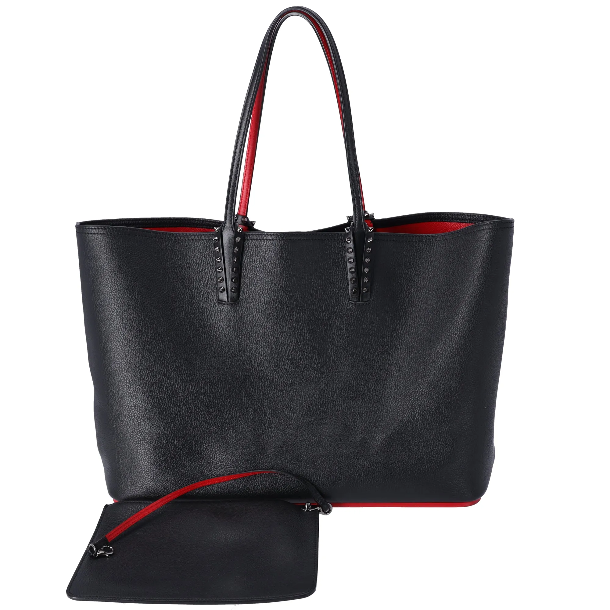 Christian Louboutin Cabata Large Tote Bag Black Leather + Pouch sold by Gaby's Bags
