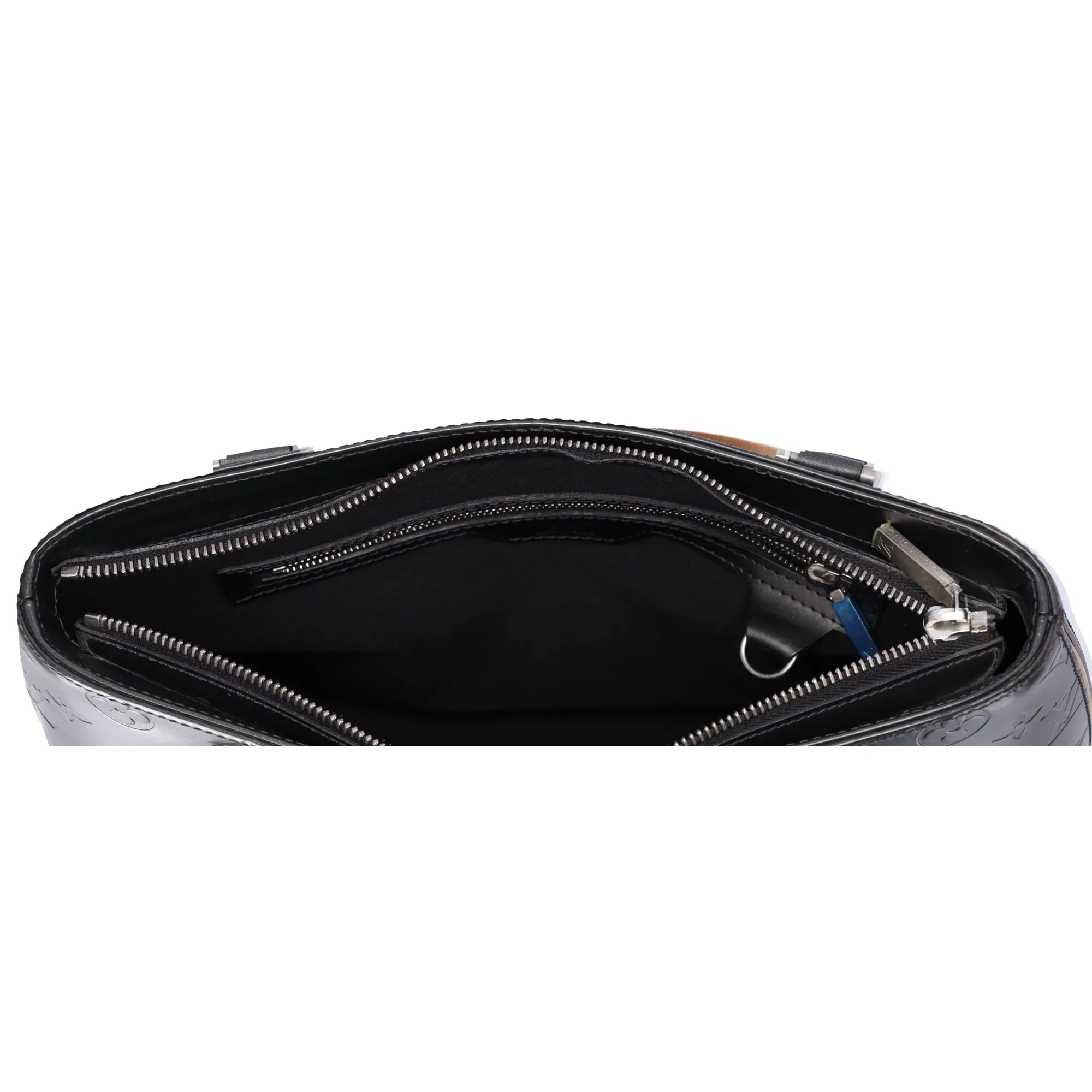 Louis Vuitton Stockton Monogram Mat Tote Bag M55112 Noir Calf sold by Gaby's Bags product image thumbnail 5