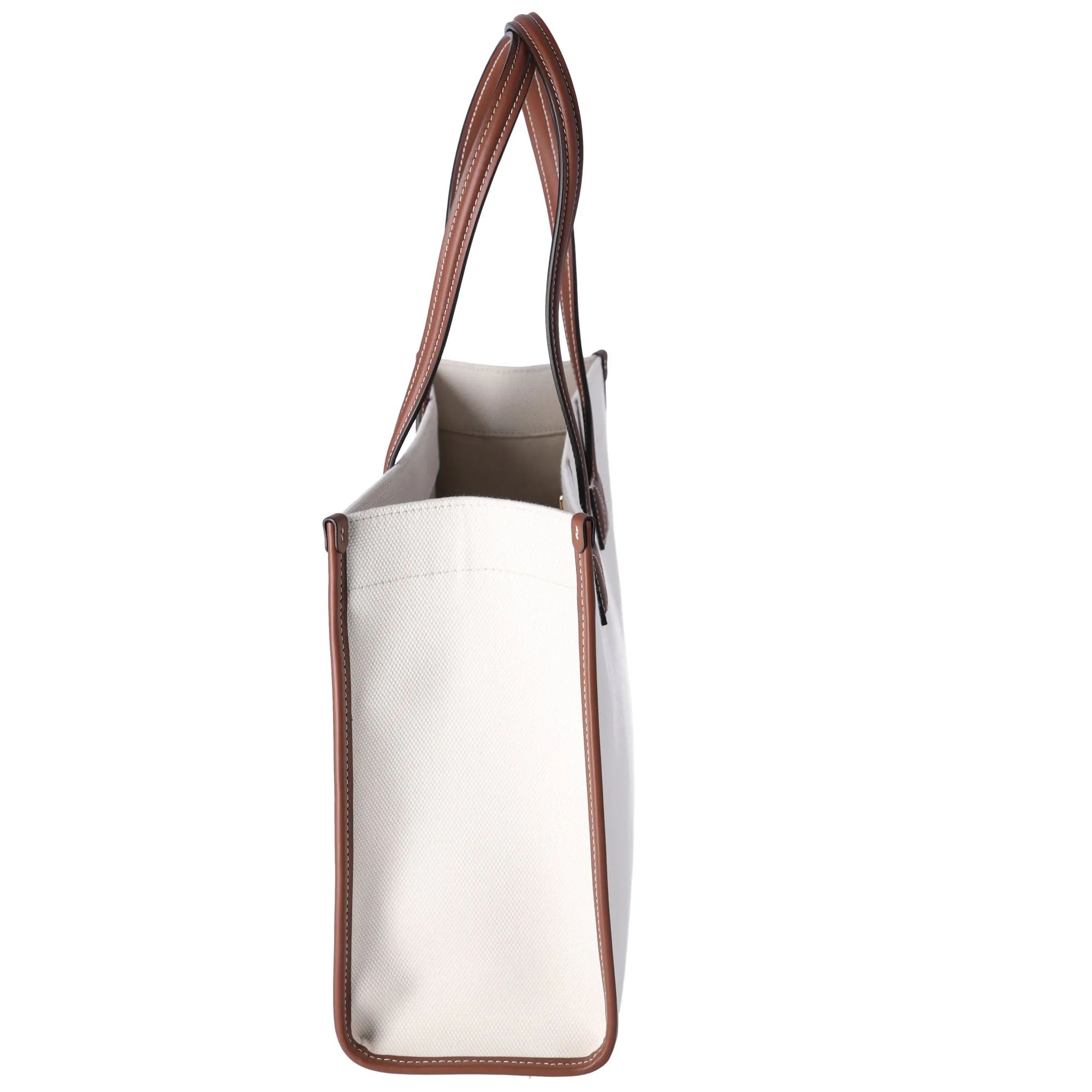 Burberry Small Freya Tote Tote Bag 8044138 Cream Brown Canvas Leather sold by Gaby's Bags product image thumbnail 2
