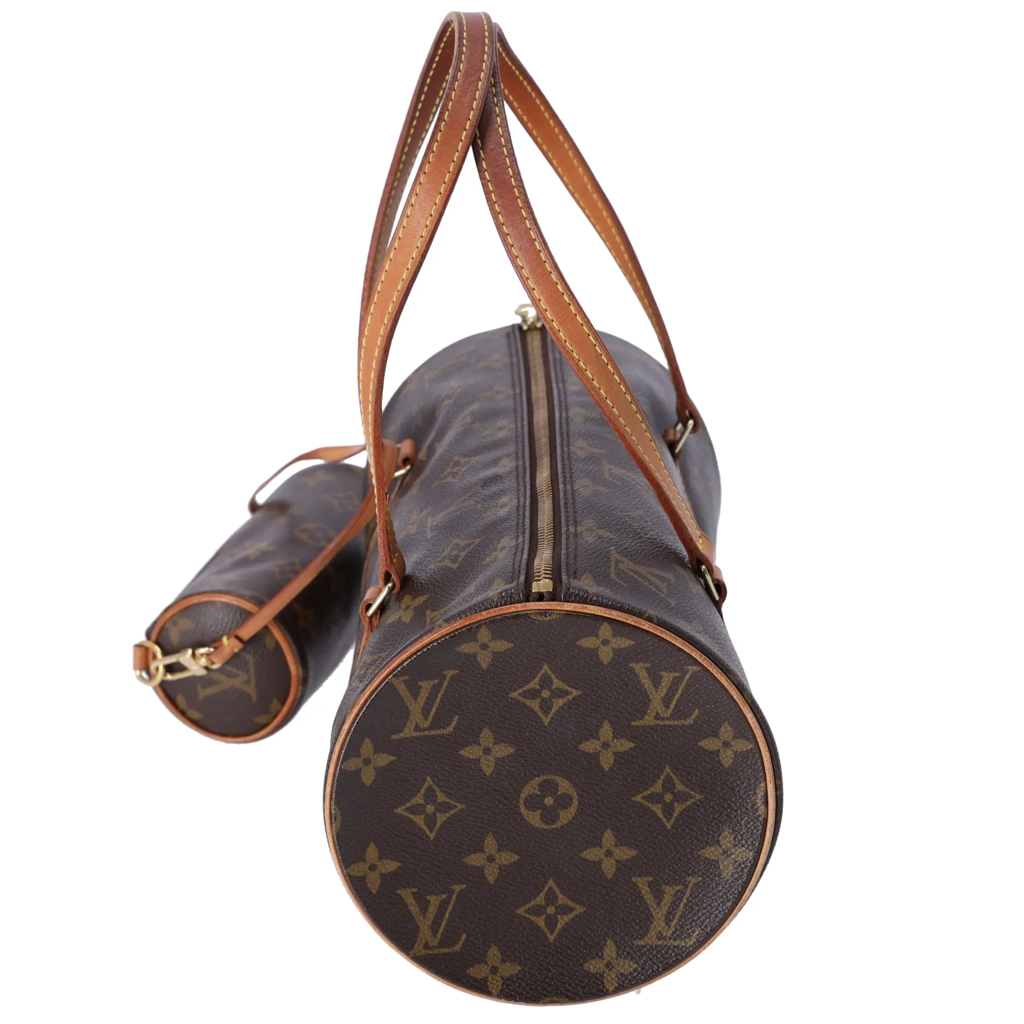 Louis Vuitton Papillon 30 Monogram Cylinder Handbag M51385 + Pouch sold by Gaby's Bags product image thumbnail 4