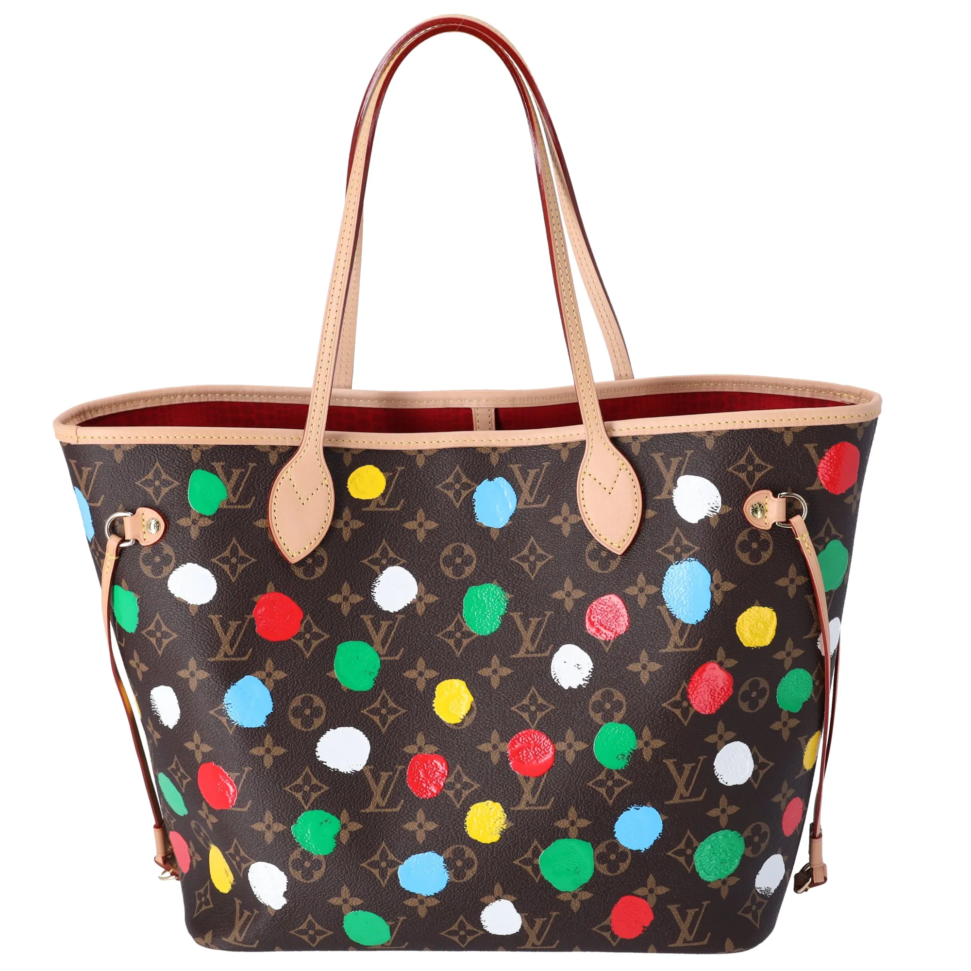 Louis Vuitton x Yayoi Kusama Neverfull MM Tote Bag Monogram Multi Polka Dots sold by Gaby's Bags product image thumbnail 3