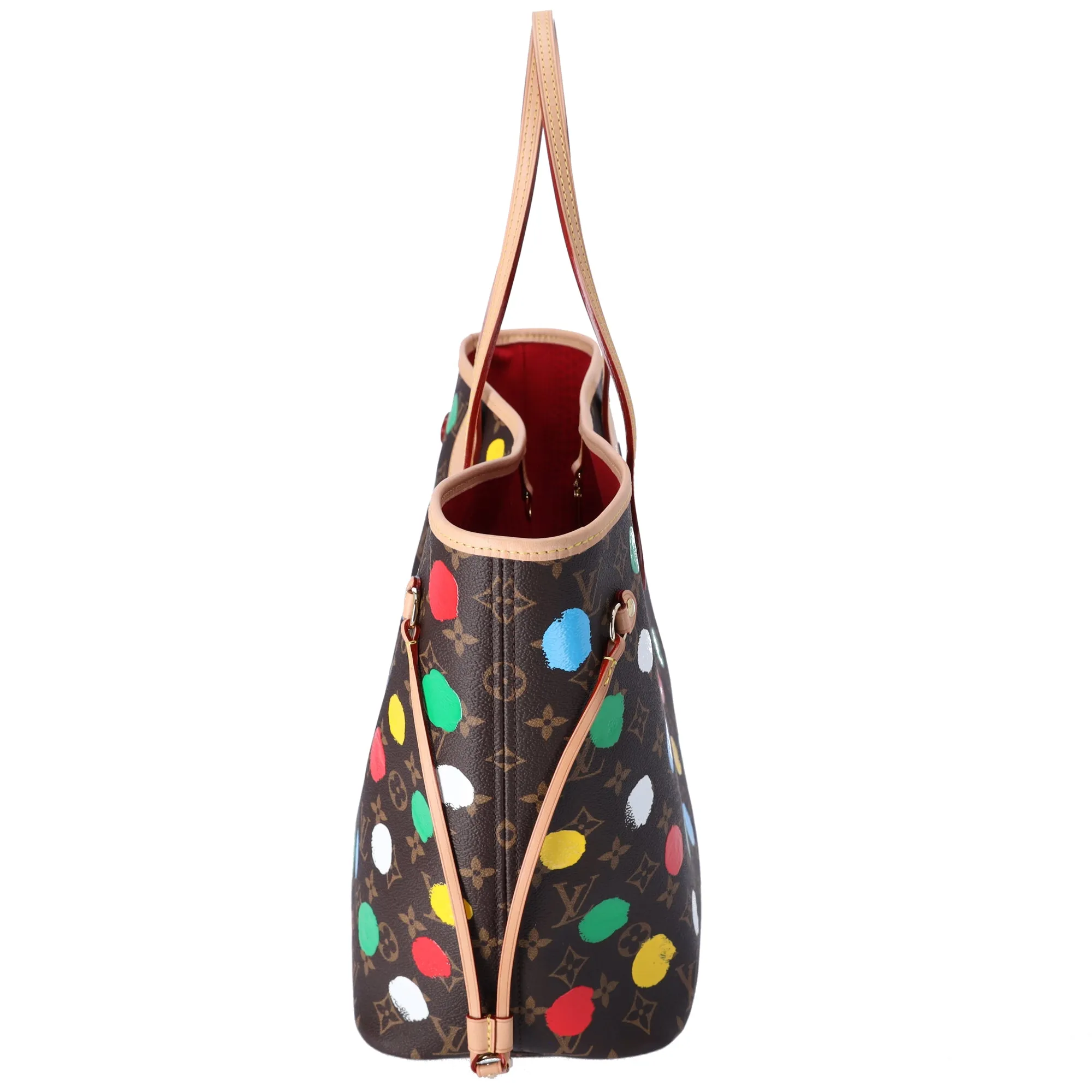 Louis Vuitton x Yayoi Kusama Neverfull MM Tote Bag Monogram Multi Polka Dots sold by Gaby's Bags product image thumbnail 2