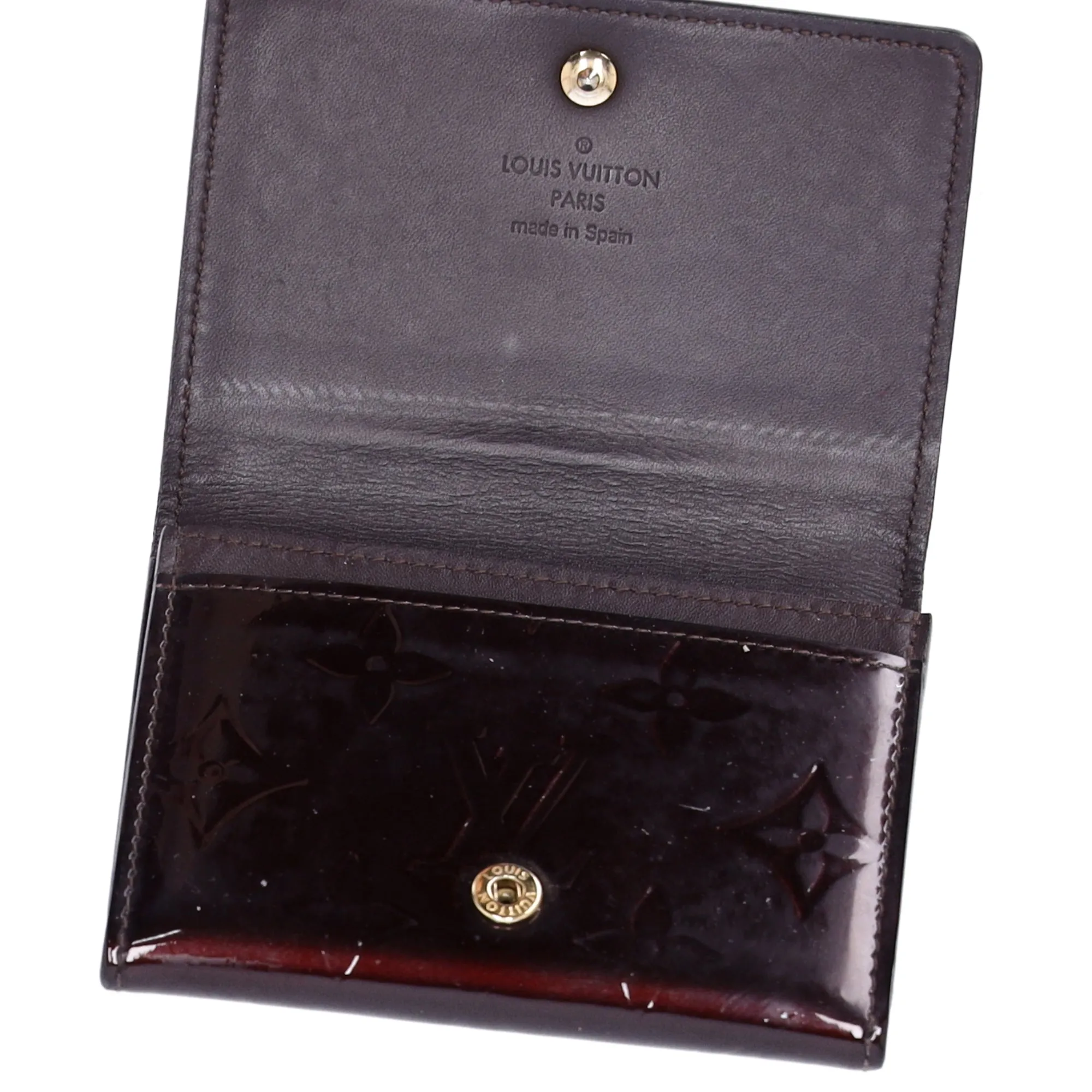 Louis Vuitton Monogram Vernis Business Card Holder M91409 Amarante sold by Gaby's Bags product image thumbnail 4