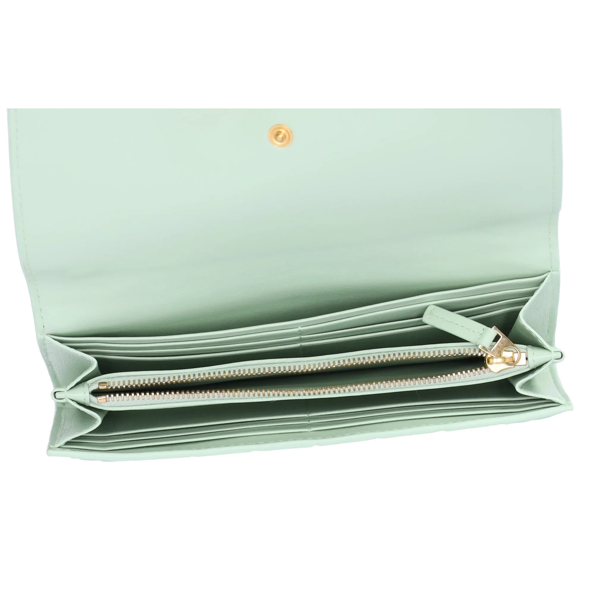 Bottega Veneta Maxi Intrecciato Long Wallet Light Green Leather sold by Gaby's Bags product image thumbnail 5