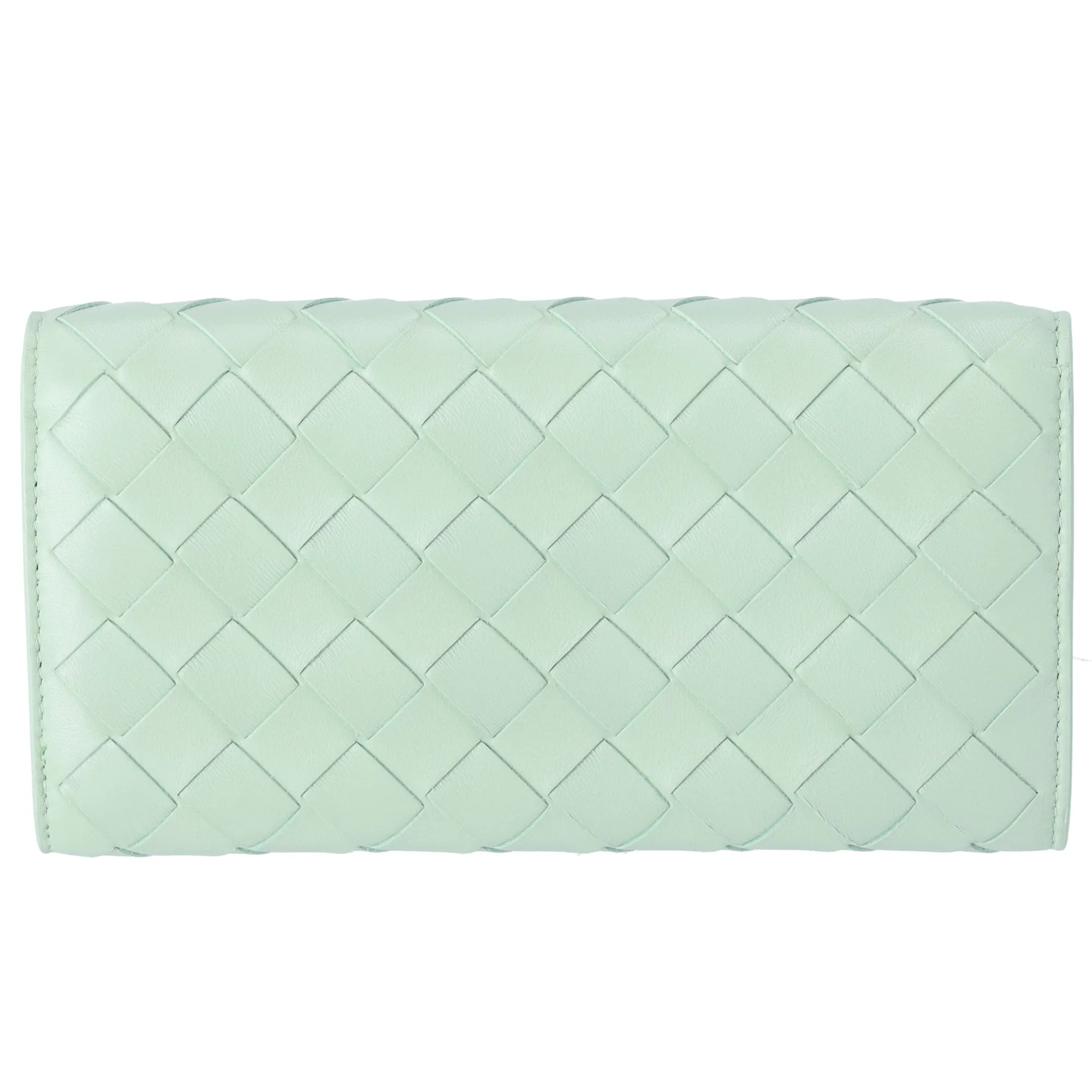 Bottega Veneta Maxi Intrecciato Long Wallet Light Green Leather sold by Gaby's Bags product image thumbnail 2