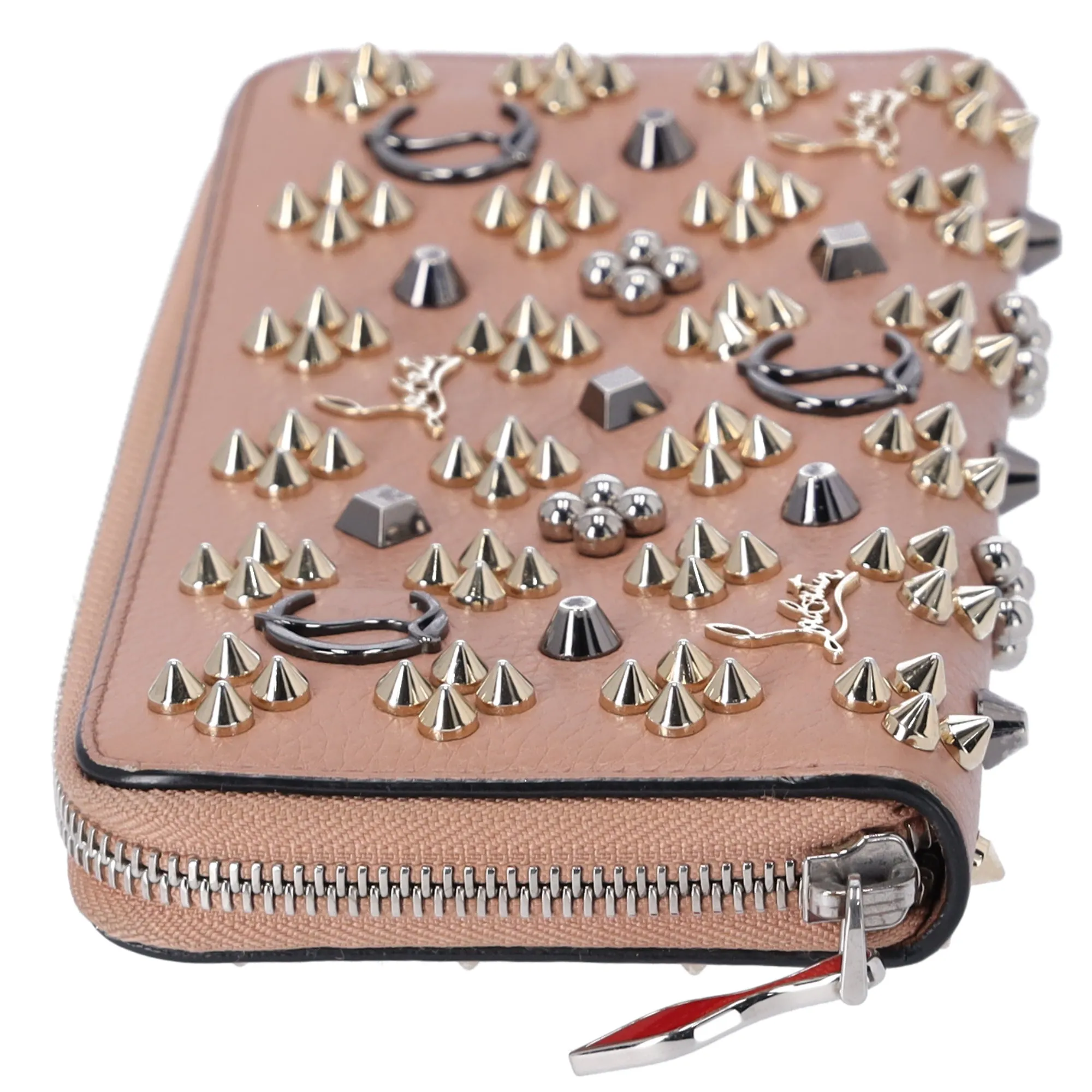 Christian Louboutin Panettone Long Wallet 31752245271 Beige Gold Silver Leather sold by Gaby's Bags product image thumbnail 3