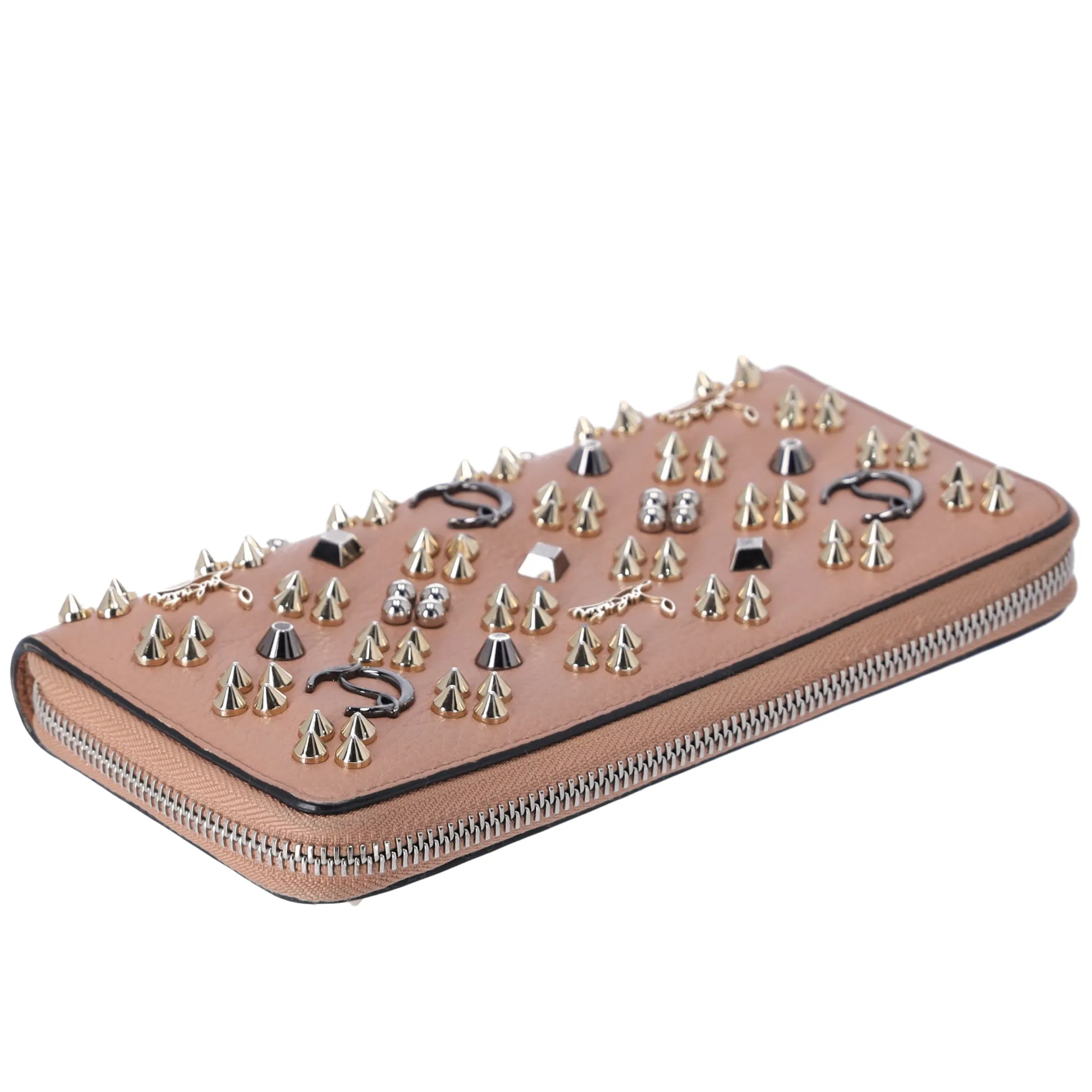 Christian Louboutin Panettone Long Wallet 31752245271 Beige Gold Silver Leather sold by Gaby's Bags product image thumbnail 5