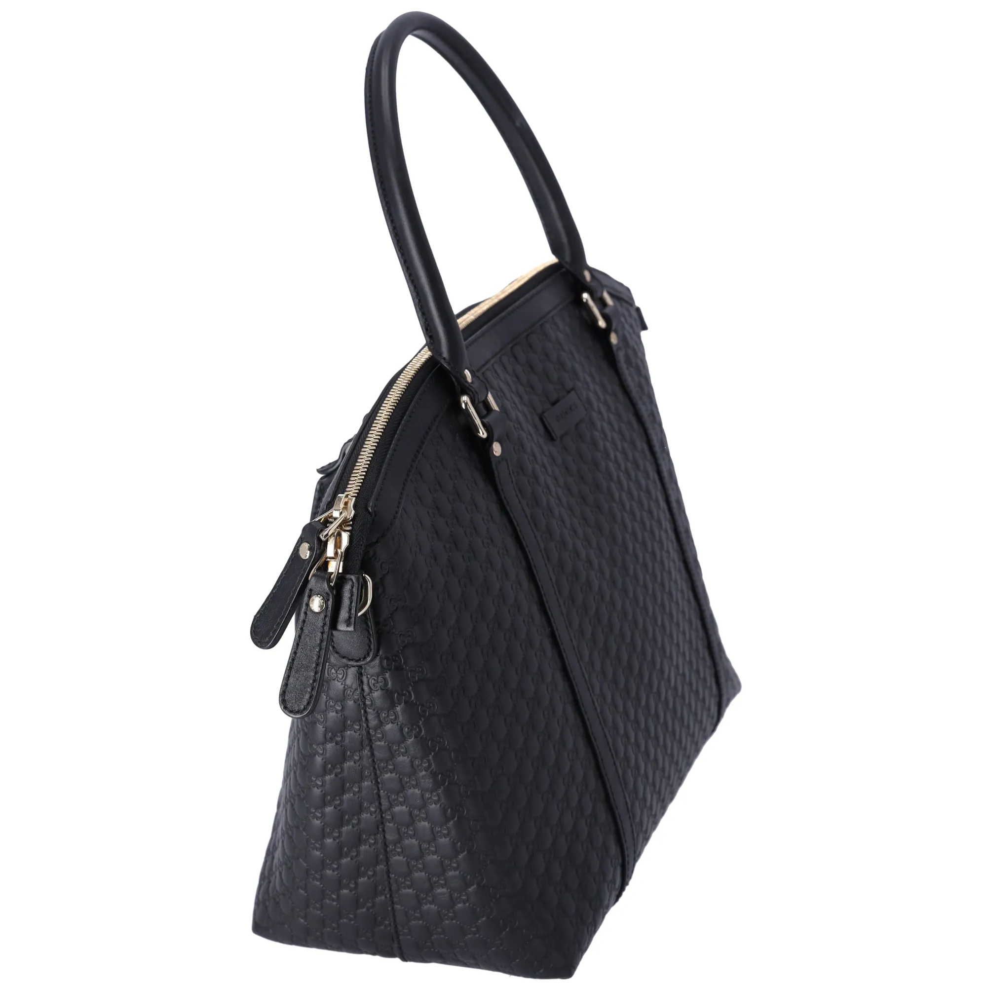 GUCCI Micro Guccissima Tote Bag 449657 Black Leather sold by Gaby's Bags product image thumbnail 4