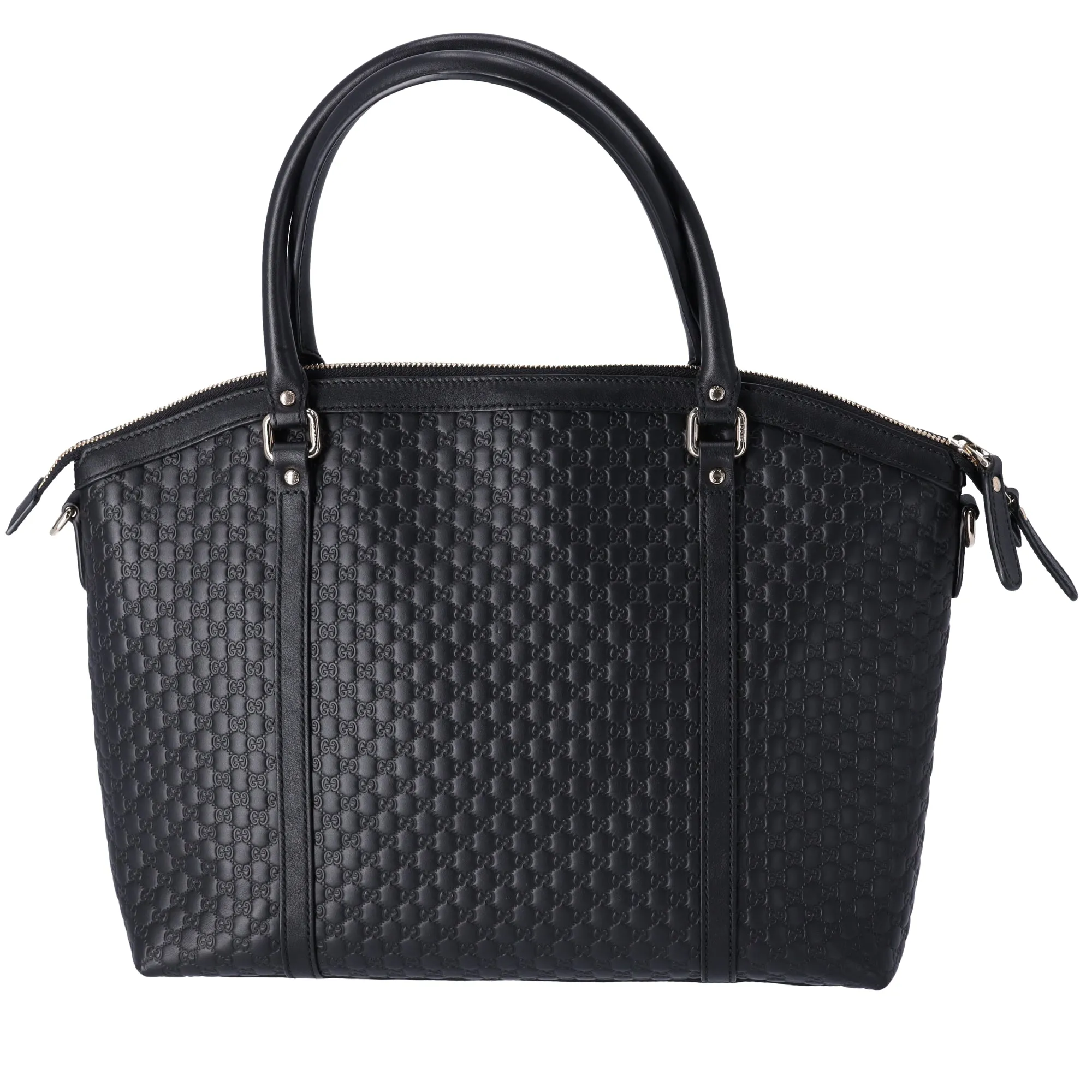GUCCI Micro Guccissima Tote Bag 449657 Black Leather sold by Gaby's Bags product image thumbnail 3