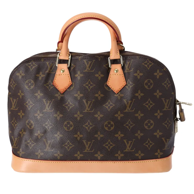 Louis Vuitton Alma Monogram Handbag M51130 Brown Canvas sold by Gaby's Bags