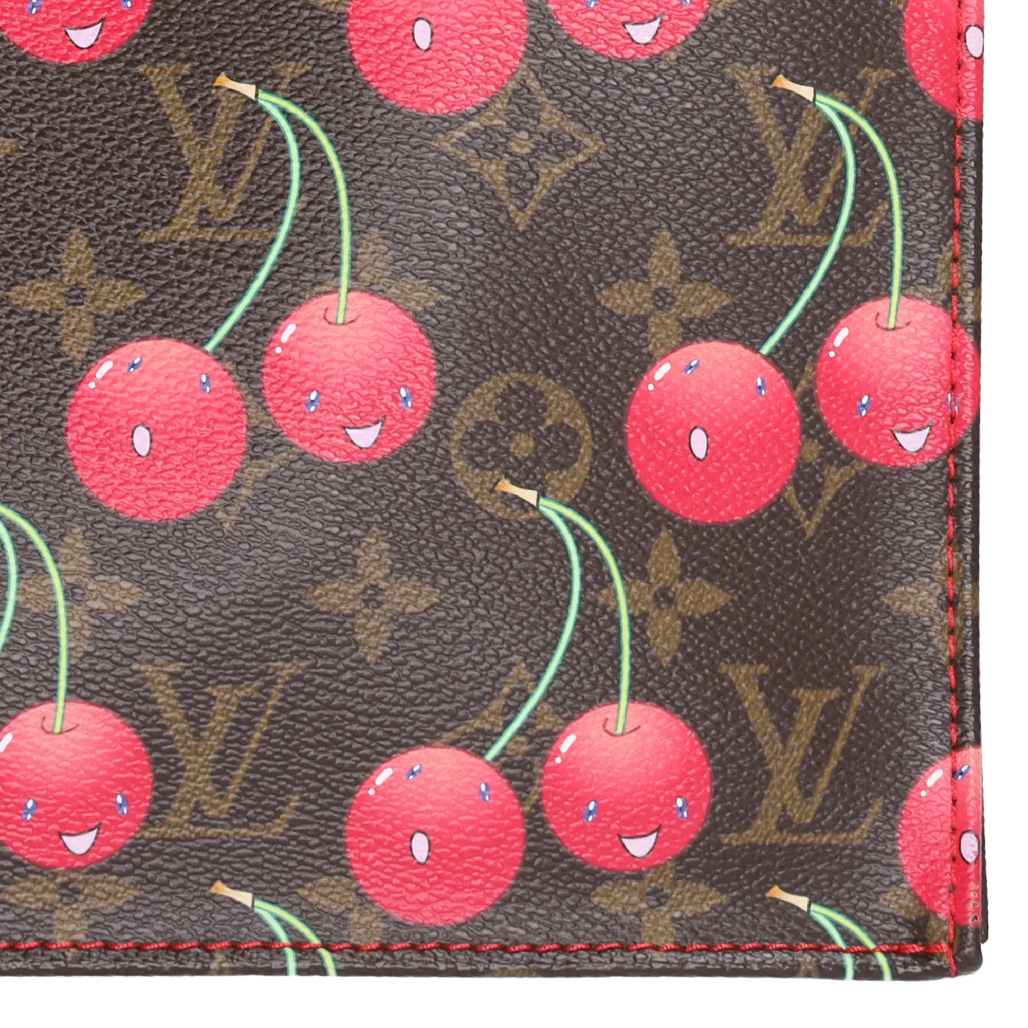 Louis Vuitton x Murakami Sac Plat Monogram Cherry Tote Bag M95010 Leather sold by Gaby's Bags product image thumbnail 5