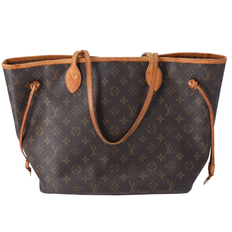 Louis Vuitton Neverfull MM Monogram Tote Bag M40156 Brown Canvas sold by Gaby's Bags