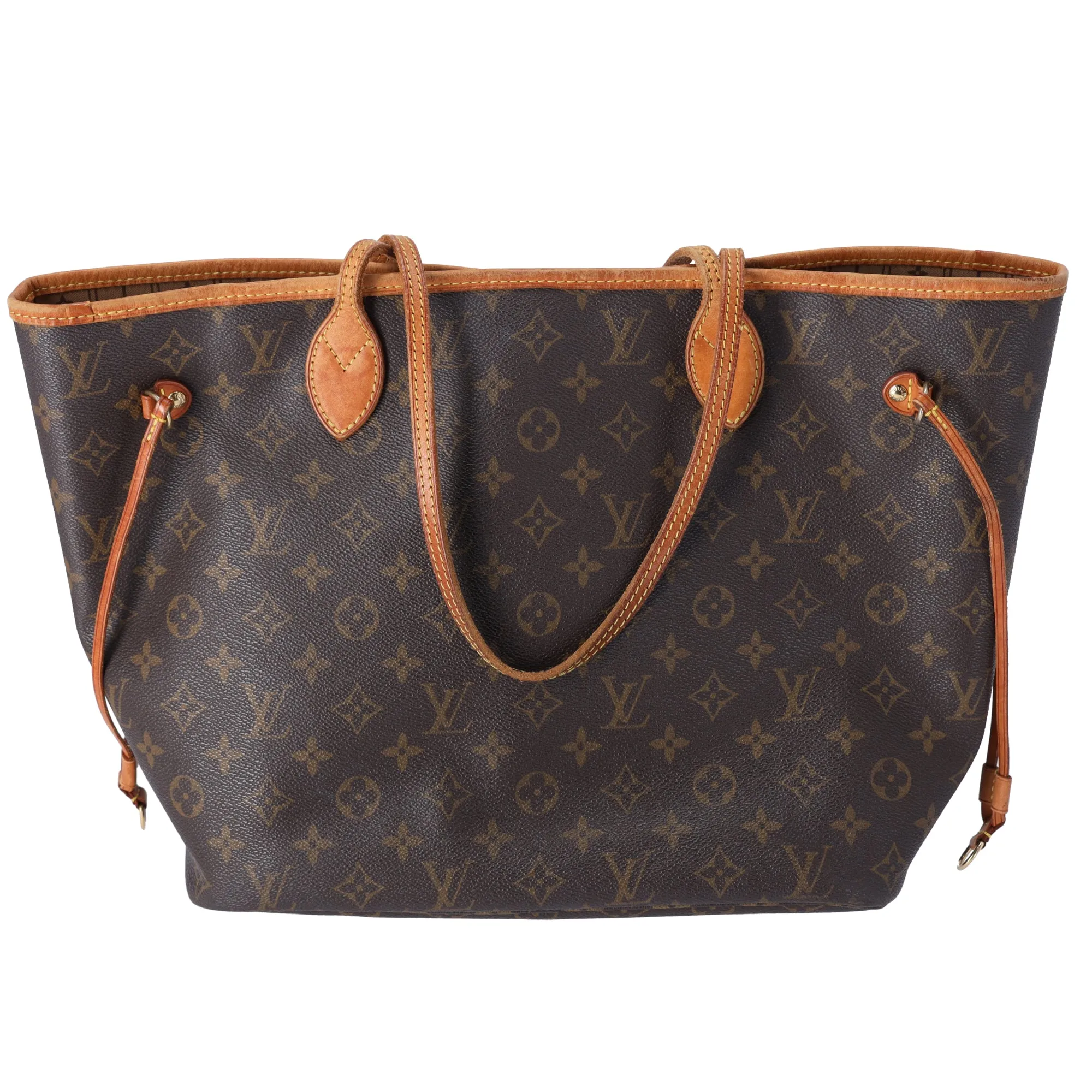 Louis Vuitton Neverfull MM Monogram Tote Bag M40156 Brown Canvas sold by Gaby's Bags