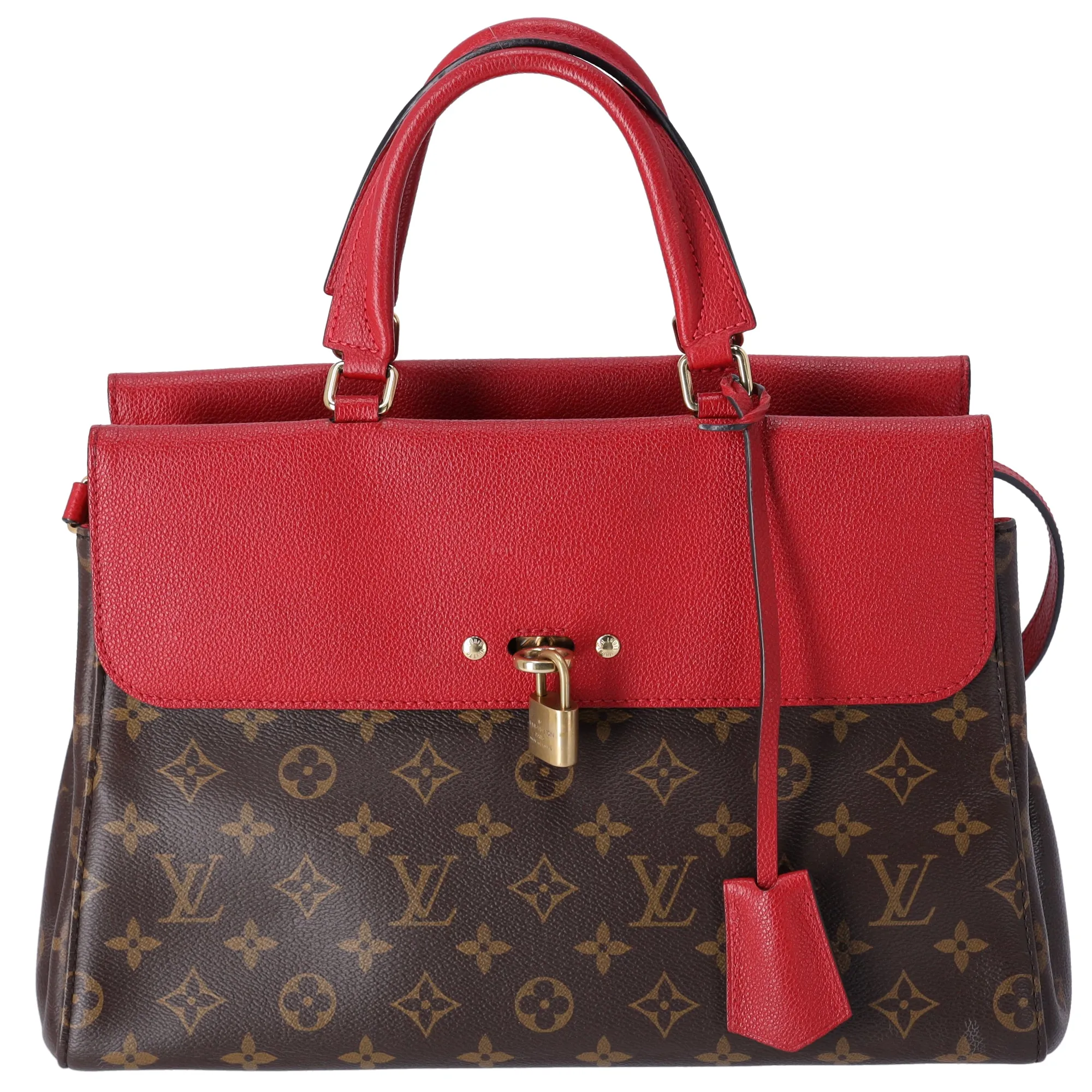 Louis Vuitton Venus Monogram Handbag M41738 Cerise Red Canvas sold by Gaby's Bags