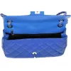CHANEL Single Flap Matelasse Shoulder Bag Blue Patent Leather sold by Gaby's Bags