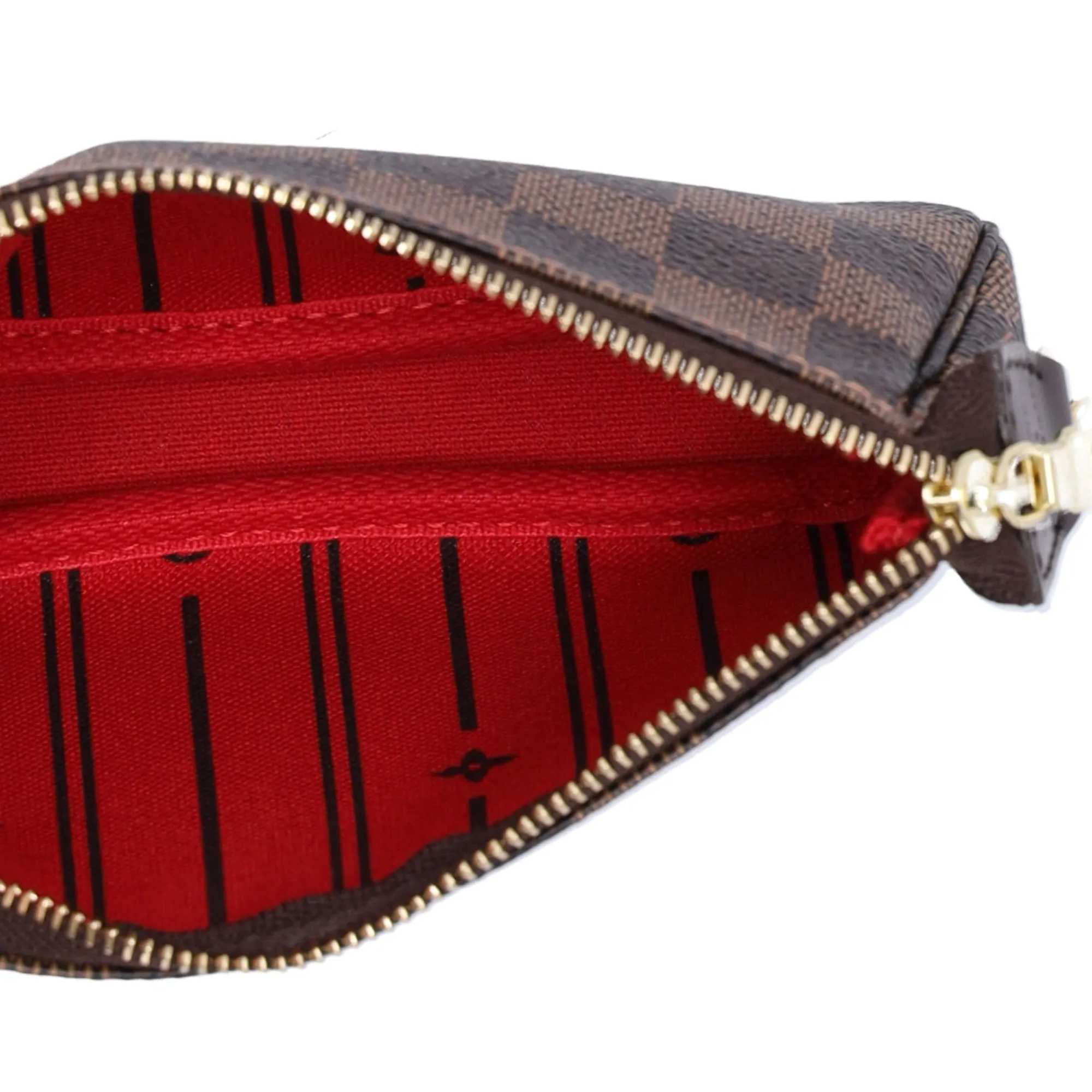 Louis Vuitton Mini Pochette Accessoires Damier Ebene Trunks Handbag N58011 sold by Gaby's Bags product image thumbnail 5