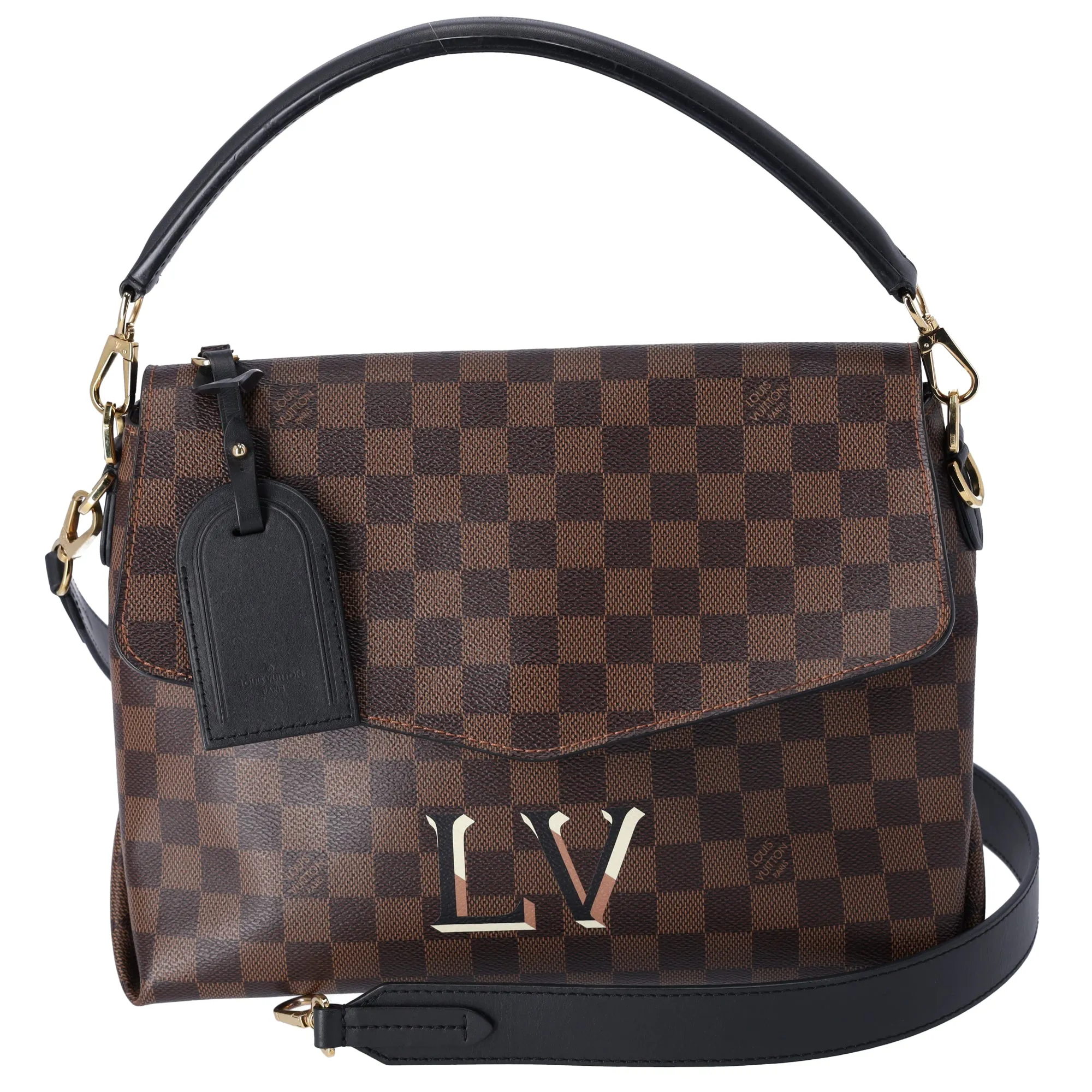 Louis Vuitton Beaubourg Damier Ebene Handbag N40177 Black sold by Gaby's Bags